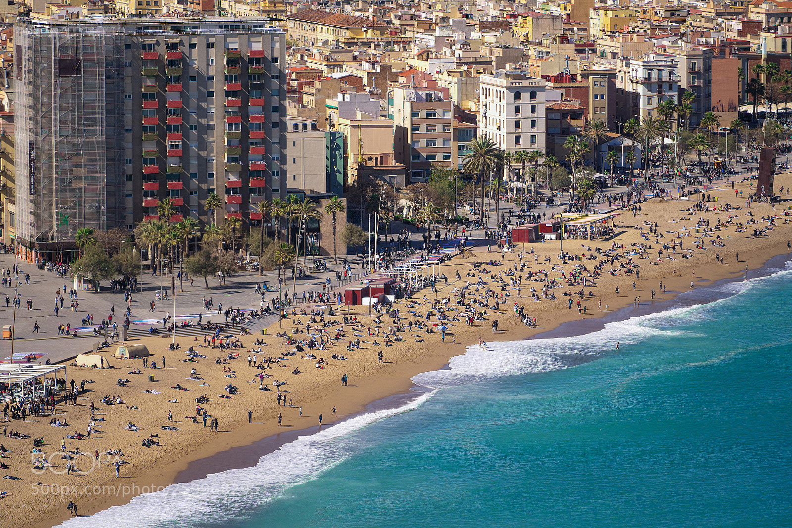 Sony a7R III sample photo. Barceloneta beach photography