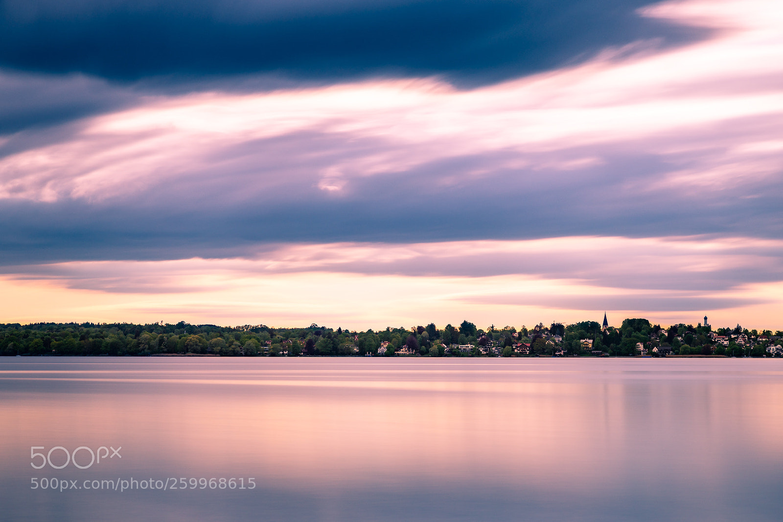 Nikon D850 sample photo. Ammersee moody sunset photography