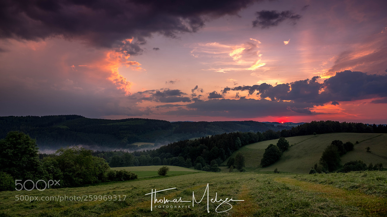 Fujifilm GFX 50S sample photo. Sunset ore mountains photography