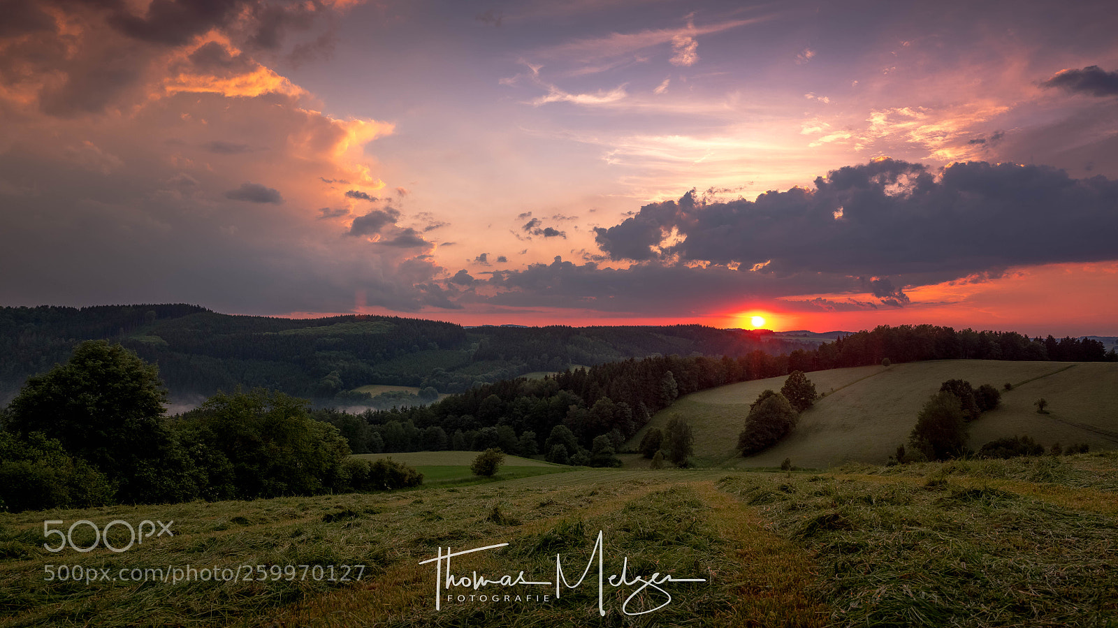 Fujifilm GFX 50S sample photo. Sunset ore mountains photography