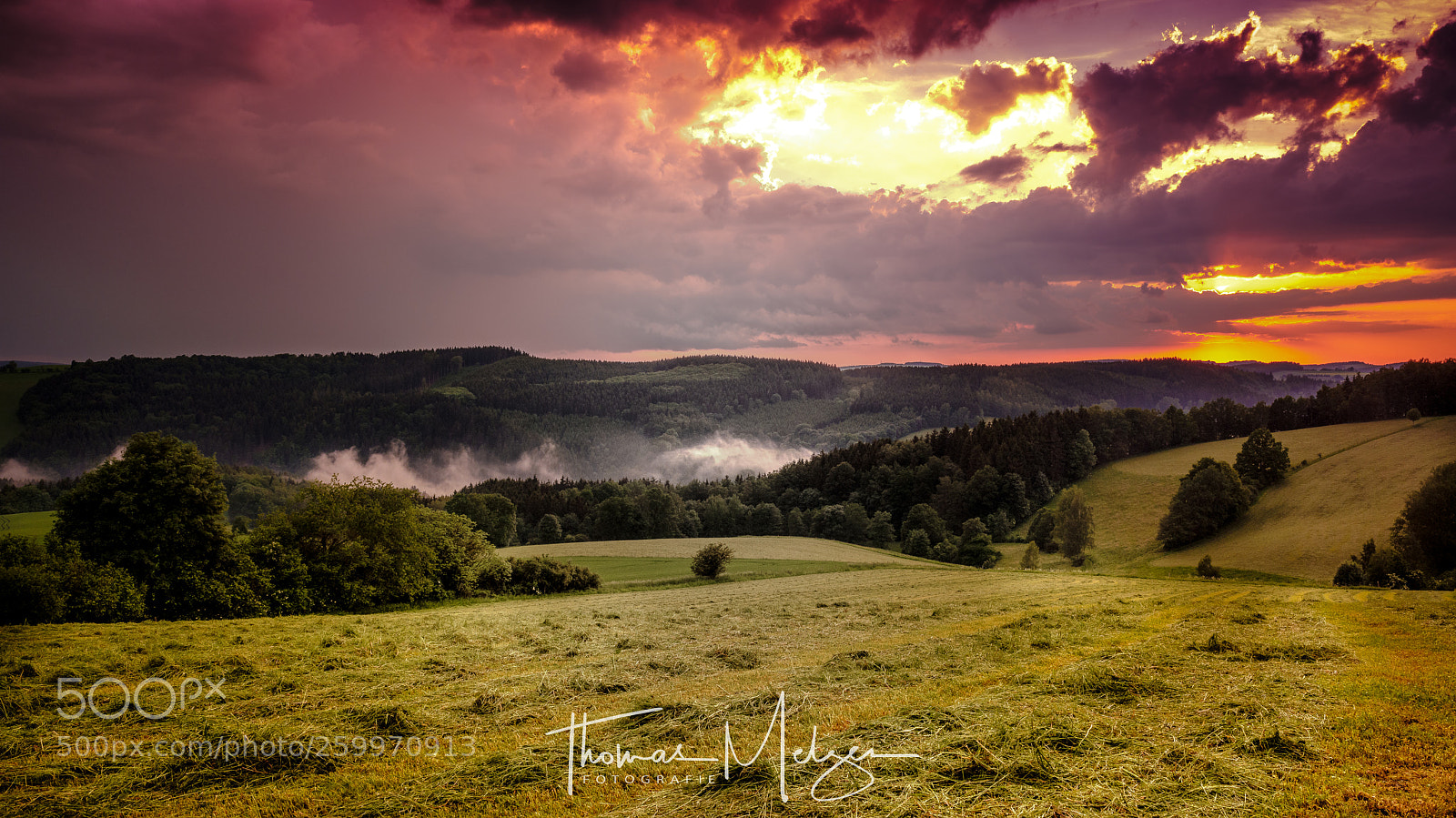 Fujifilm GFX 50S sample photo. Sunset ore mountains photography