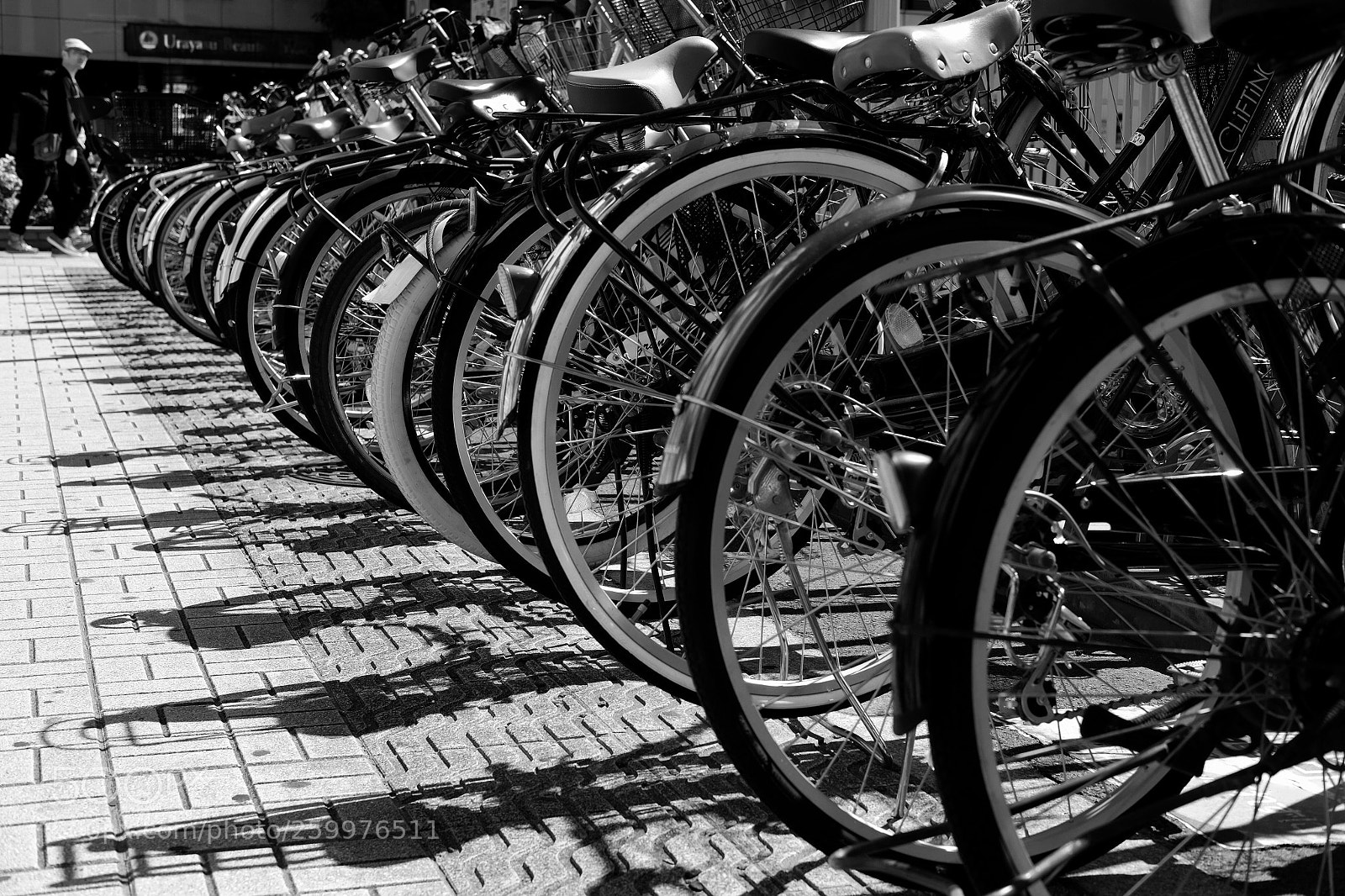 Fujifilm X-E2 sample photo. A bicycle parking photography