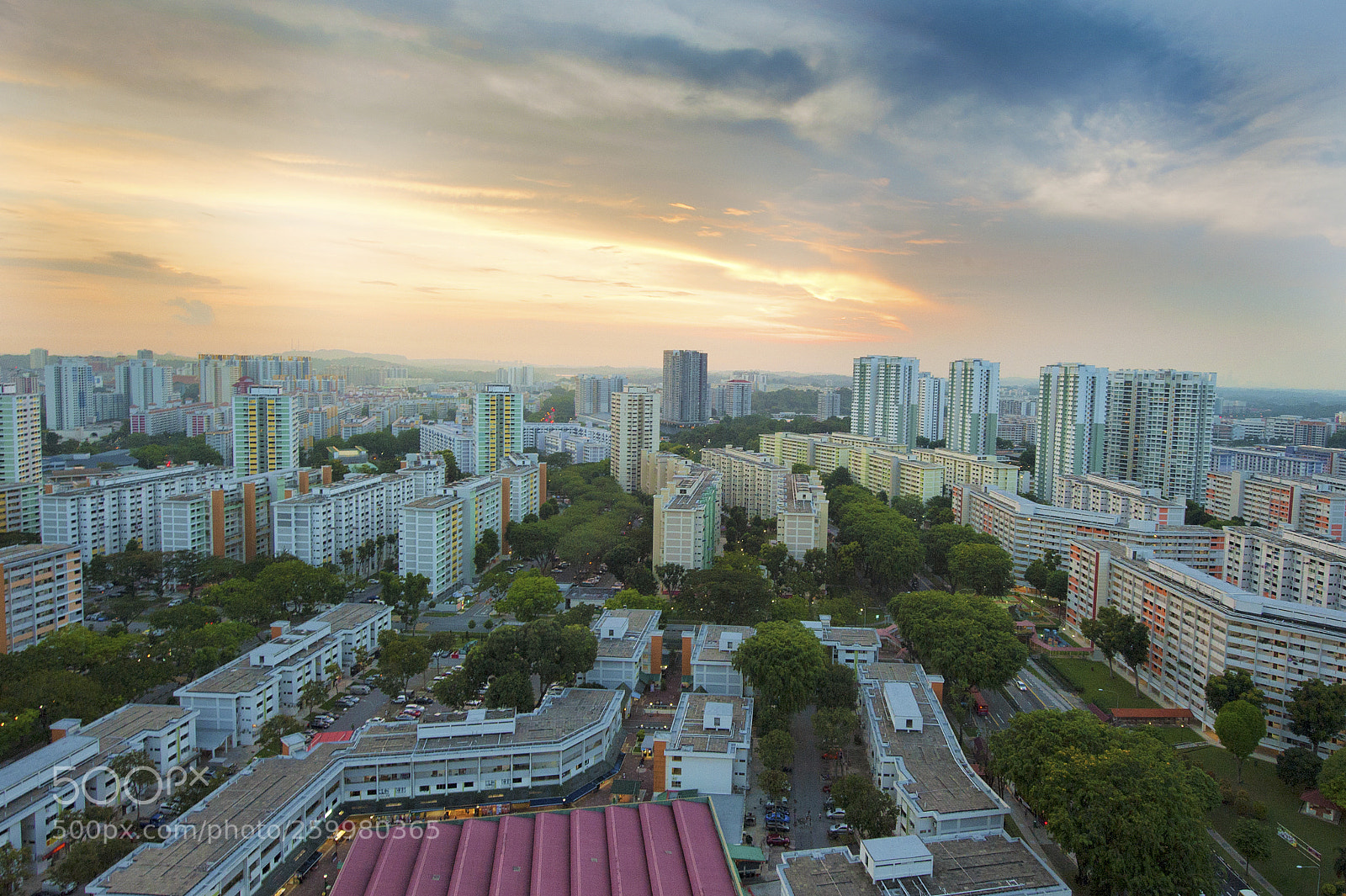 Nikon D700 sample photo. Suburban sunset photography