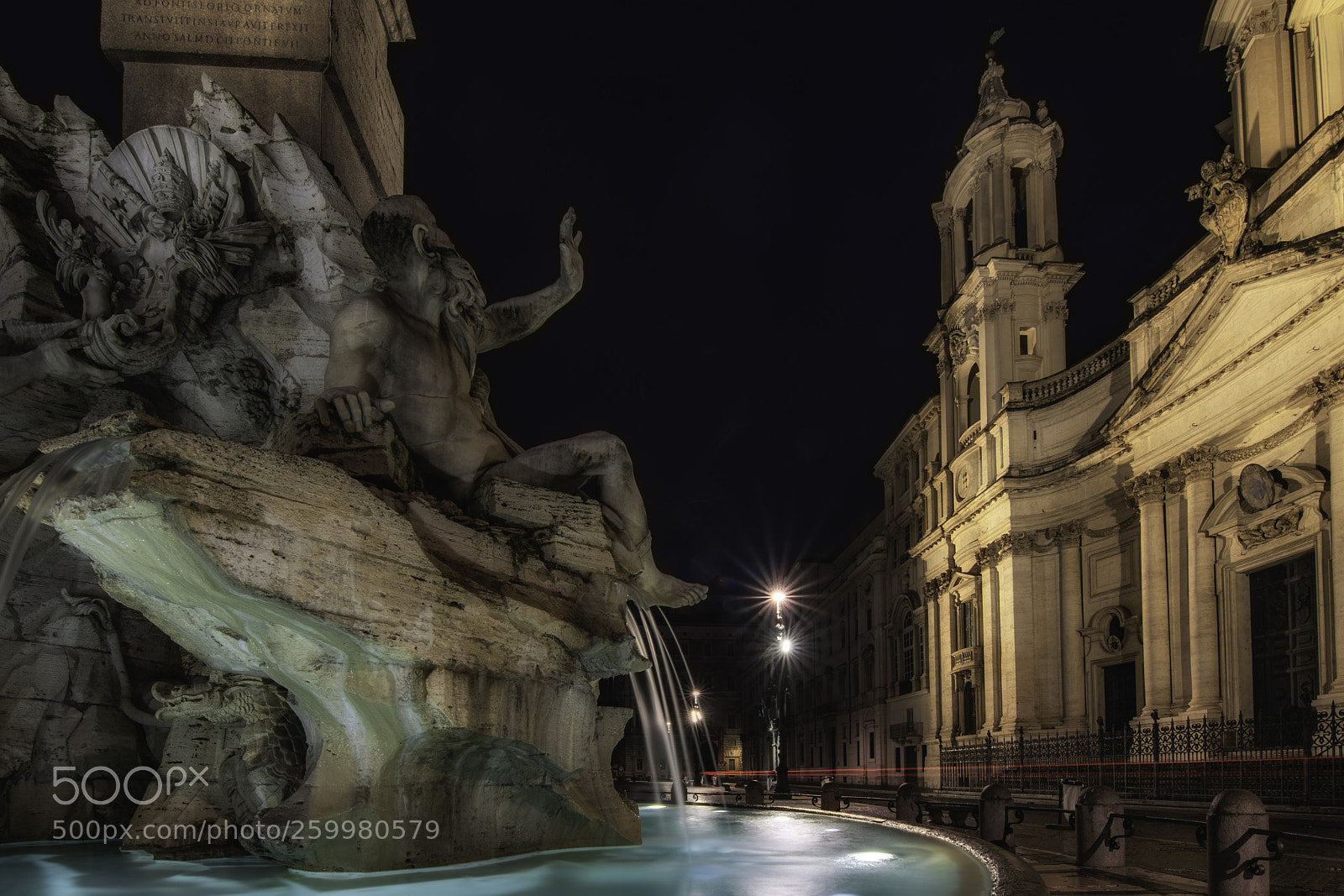 Nikon D500 sample photo. Navona fontain photography