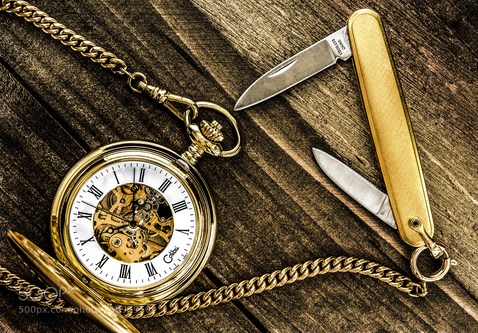 Nikon D700 sample photo. Pocket watch blade with photography