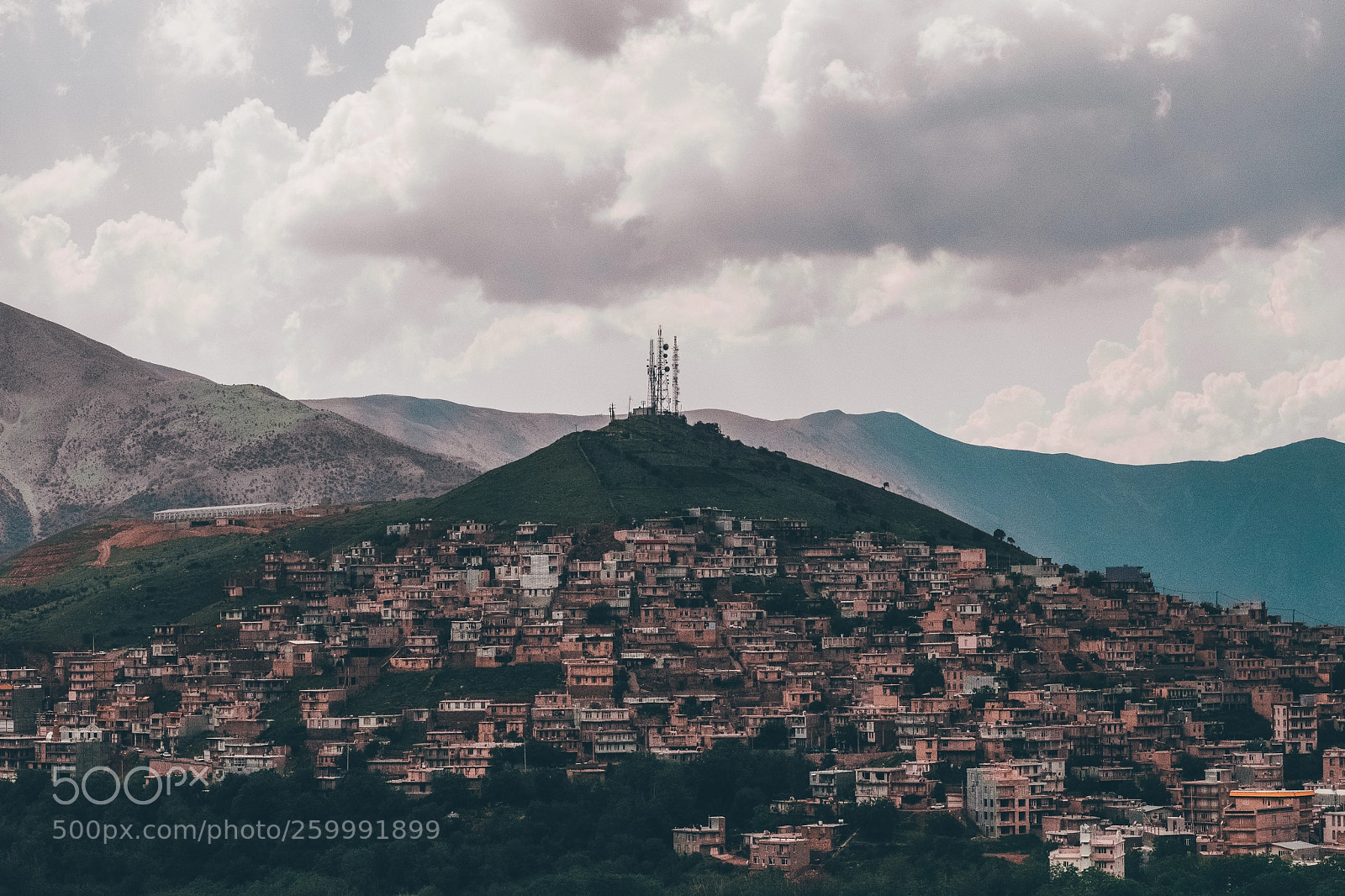 Fujifilm X-T2 sample photo. Village on hill photography