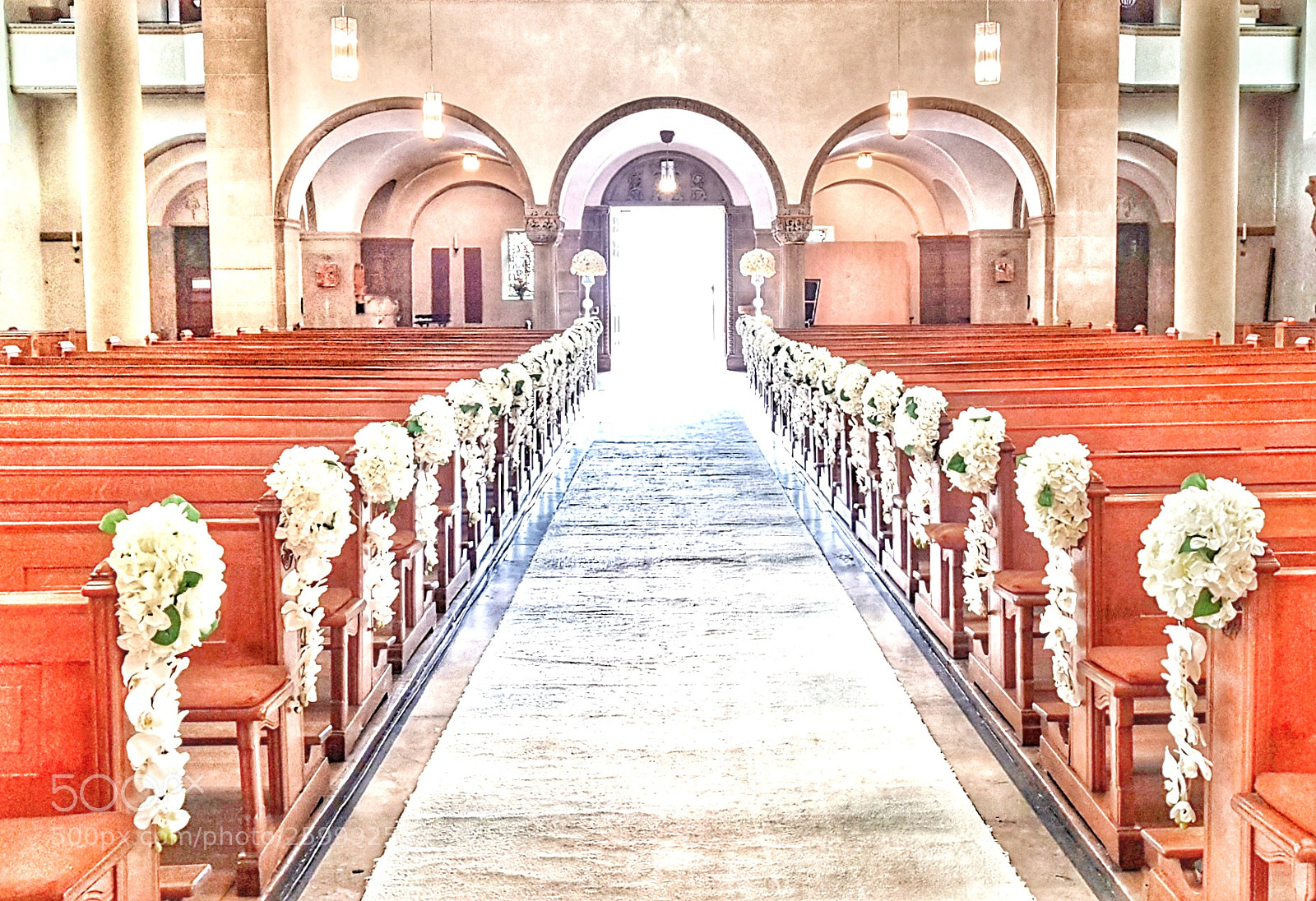 Samsung Galaxy S8 sample photo. Hochzeitsdeko in der kirche photography