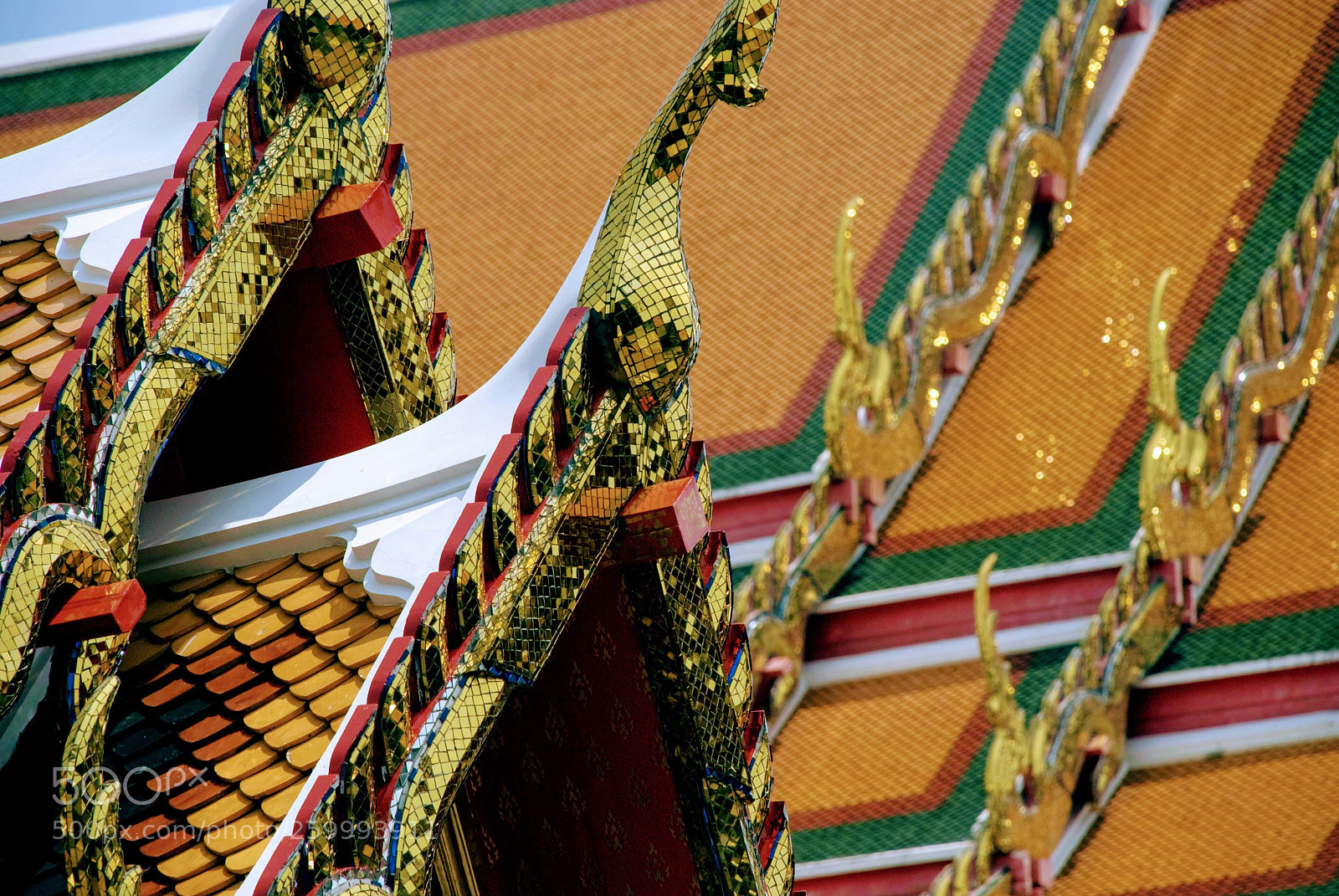 Nikon D80 sample photo. Buddhist temple roofs, bangkok  photography