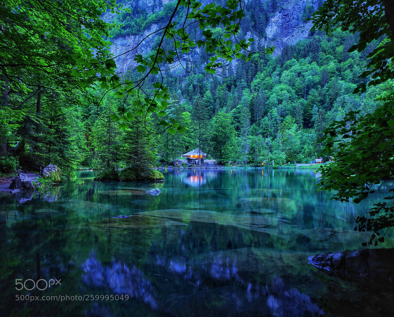 Pentax K-1 sample photo. Blausee photography
