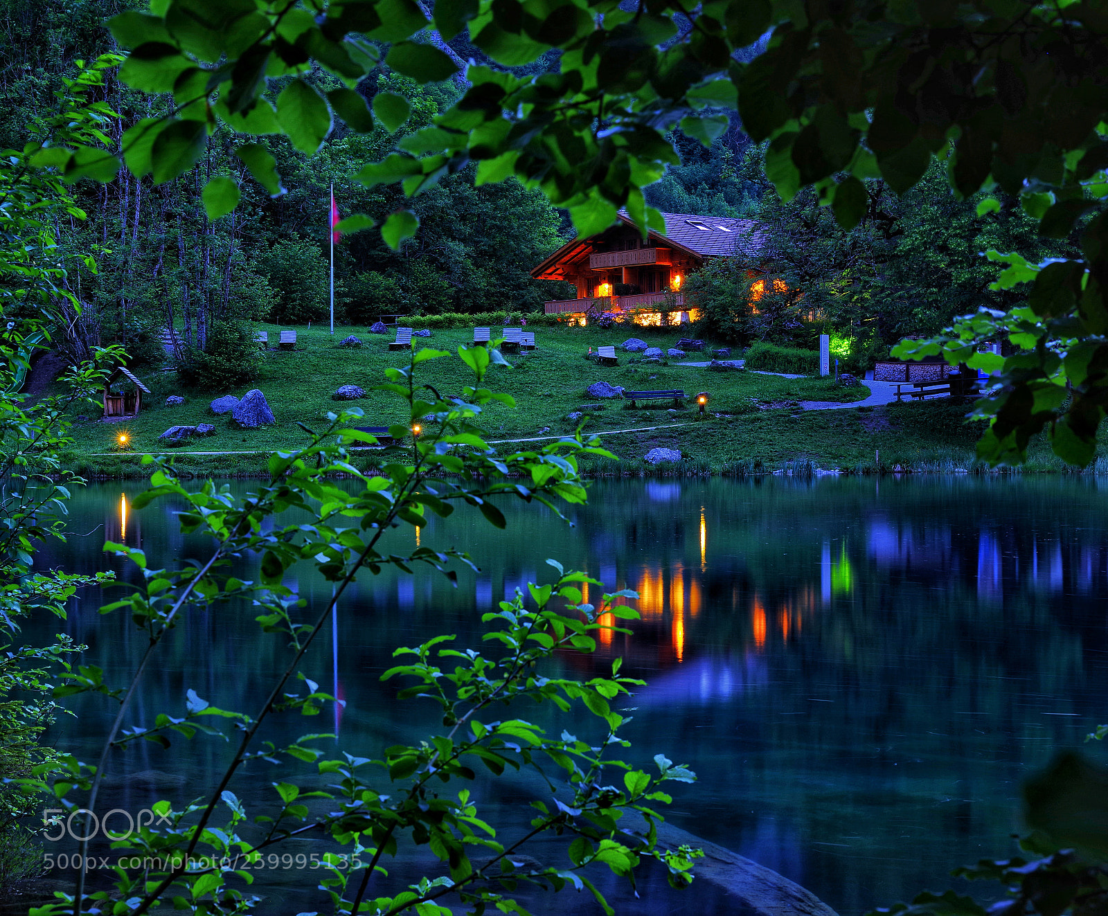 Pentax K-1 sample photo. Blausee photography