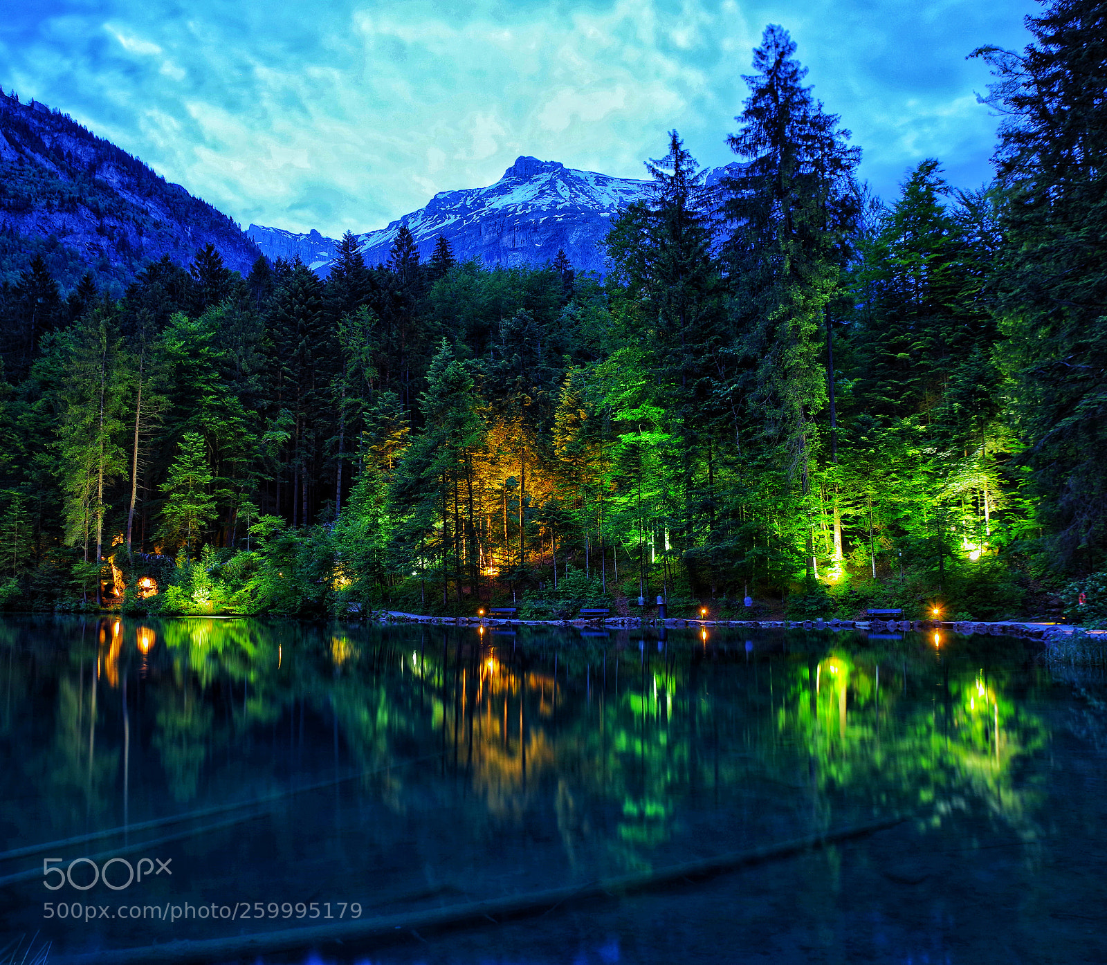 Pentax K-1 sample photo. Blausee photography