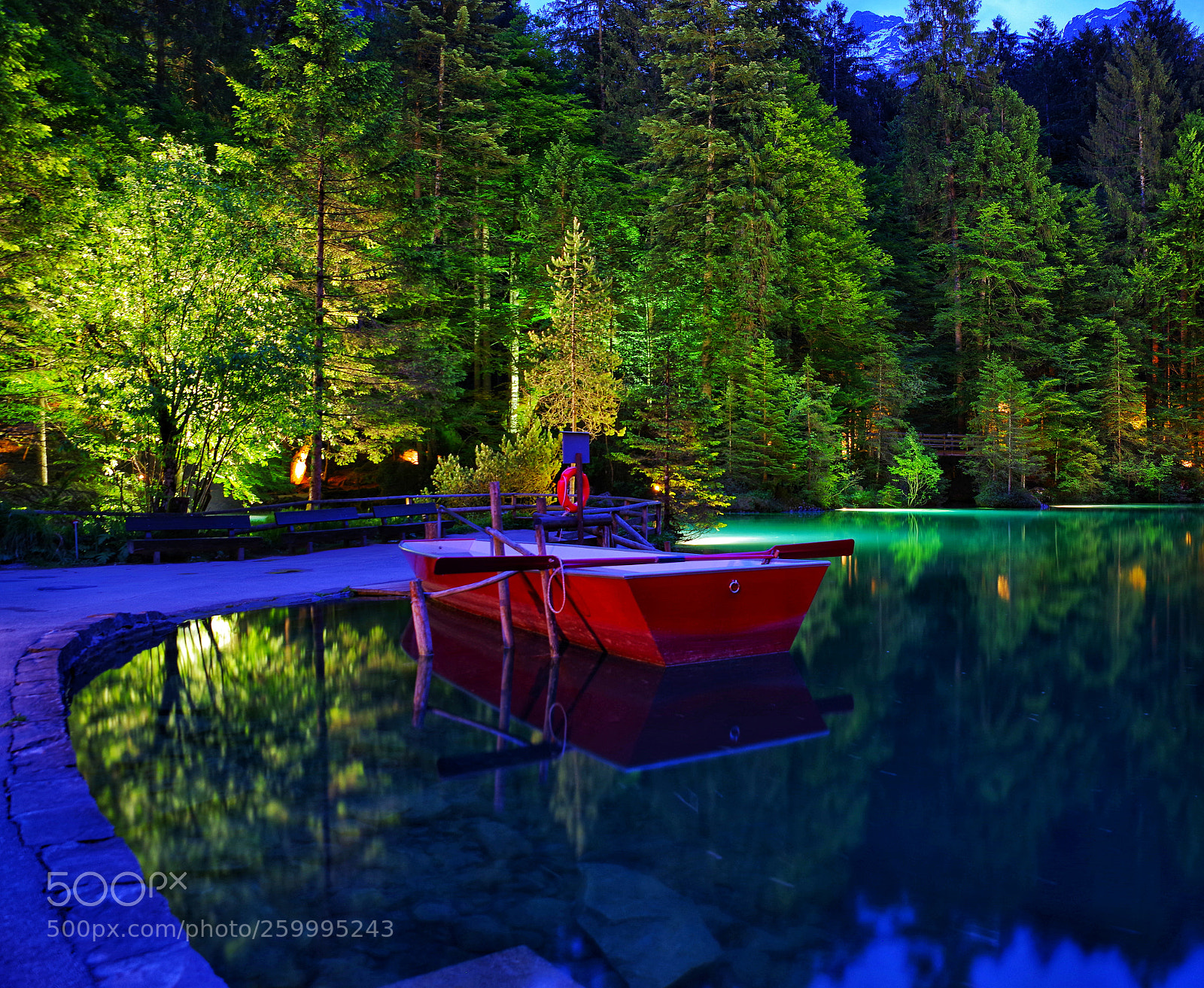 Pentax K-1 sample photo. Blausee photography