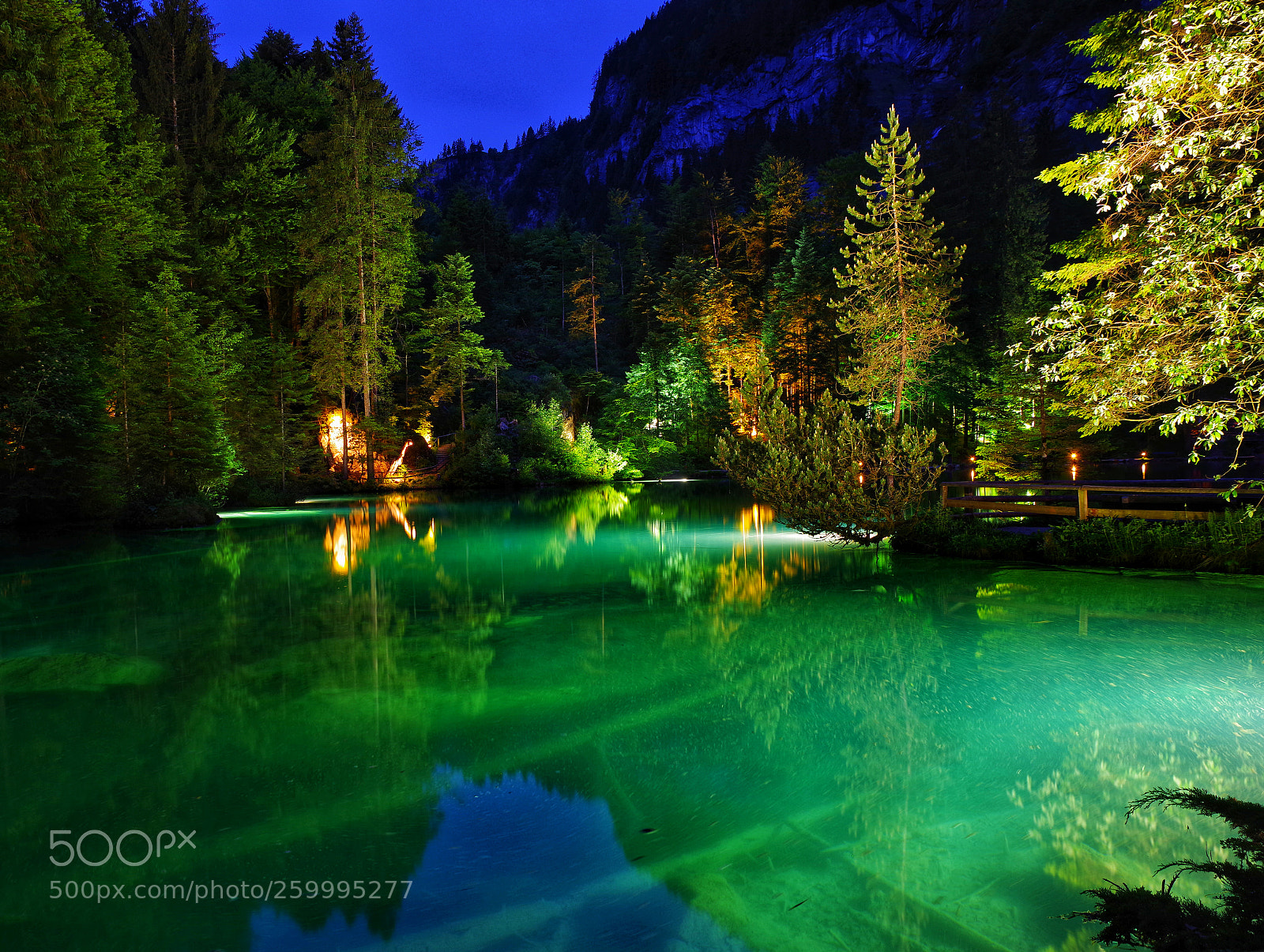 Pentax K-1 sample photo. Blausee photography
