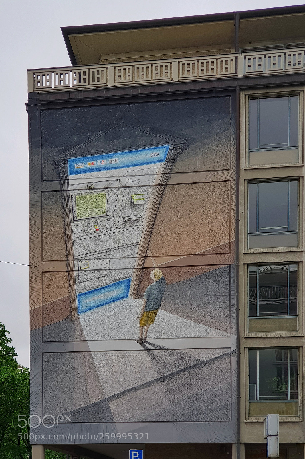 Samsung Galaxy S9+ sample photo. Wall painting munich photography