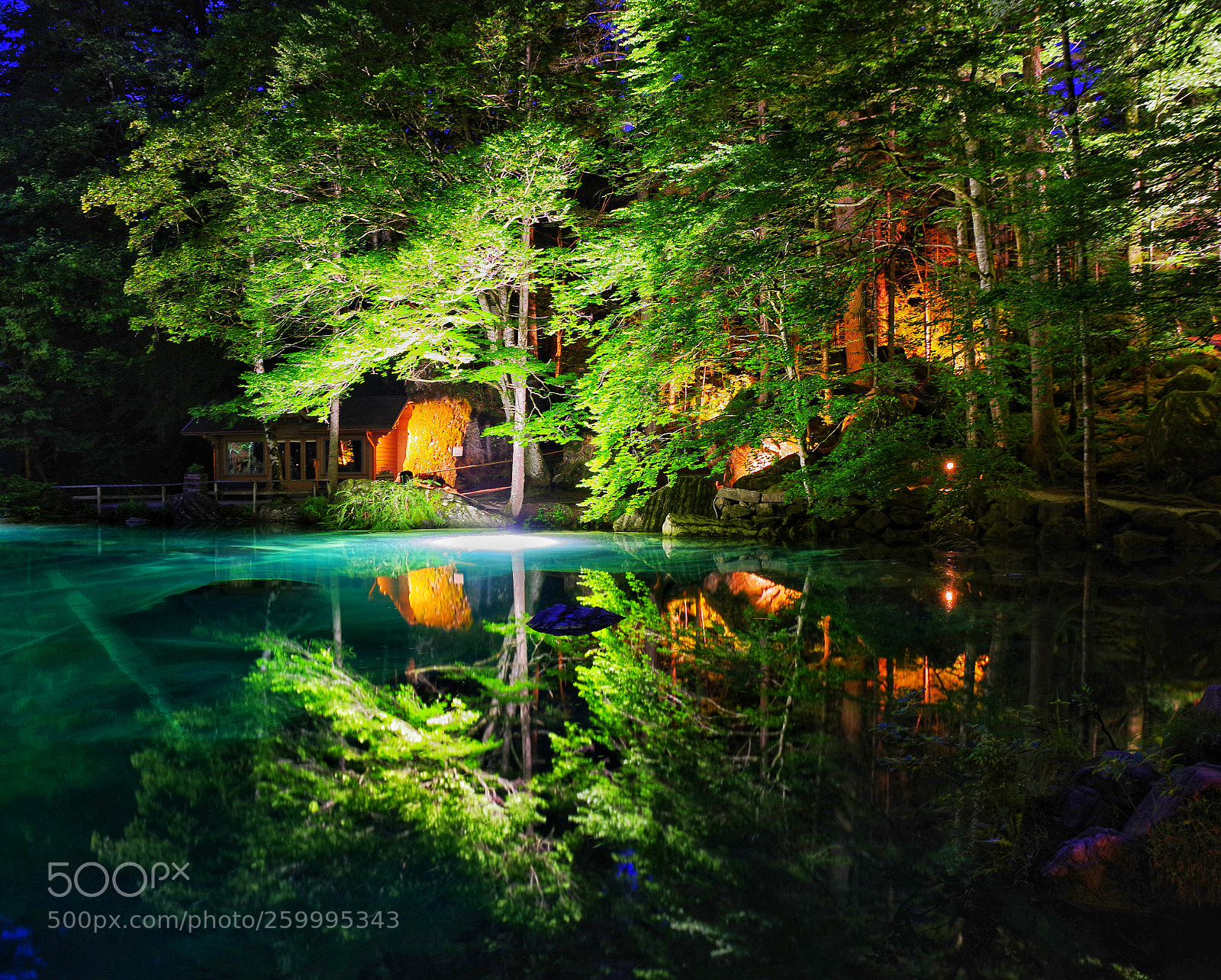 Pentax K-1 sample photo. Blausee photography