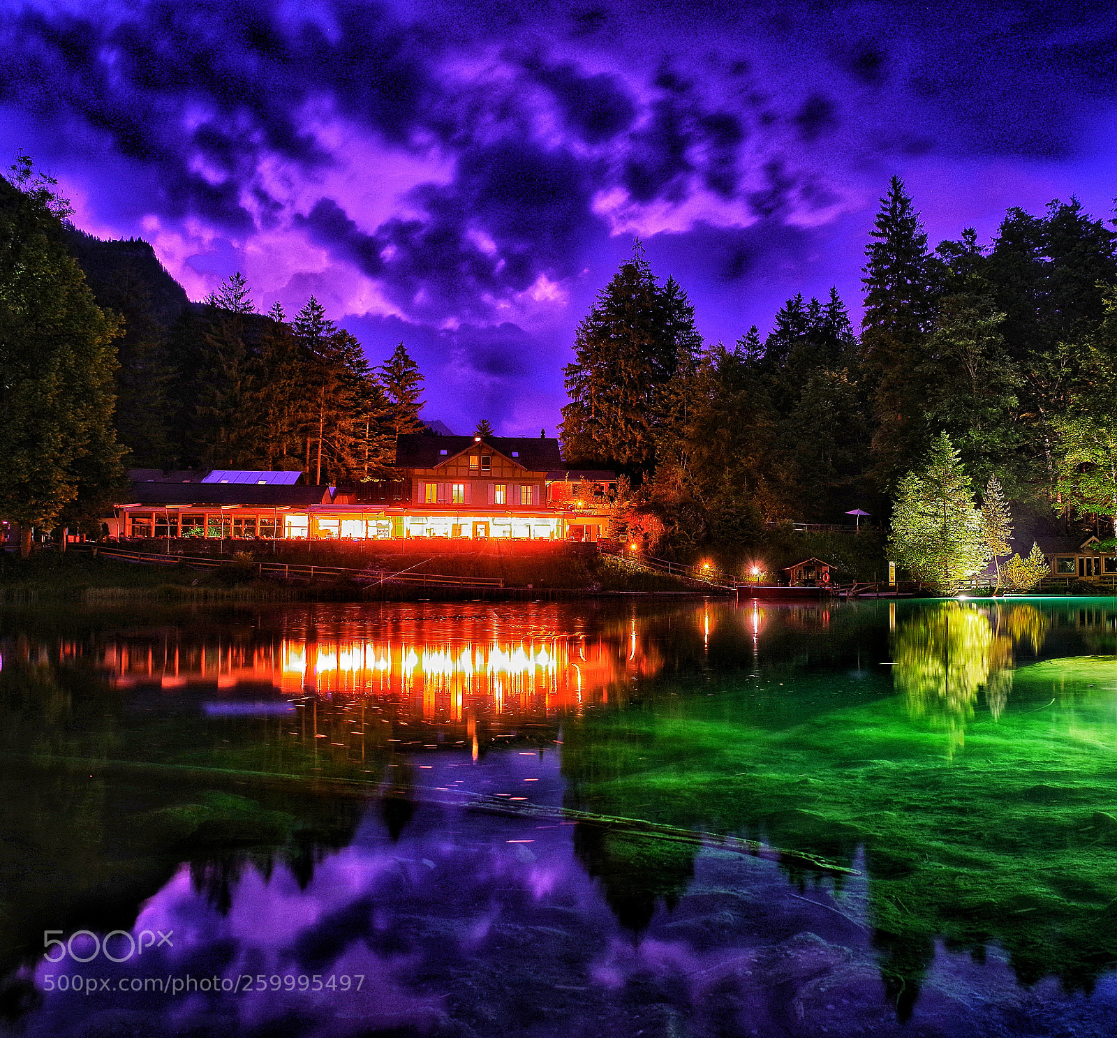 Pentax K-1 sample photo. Blausee photography