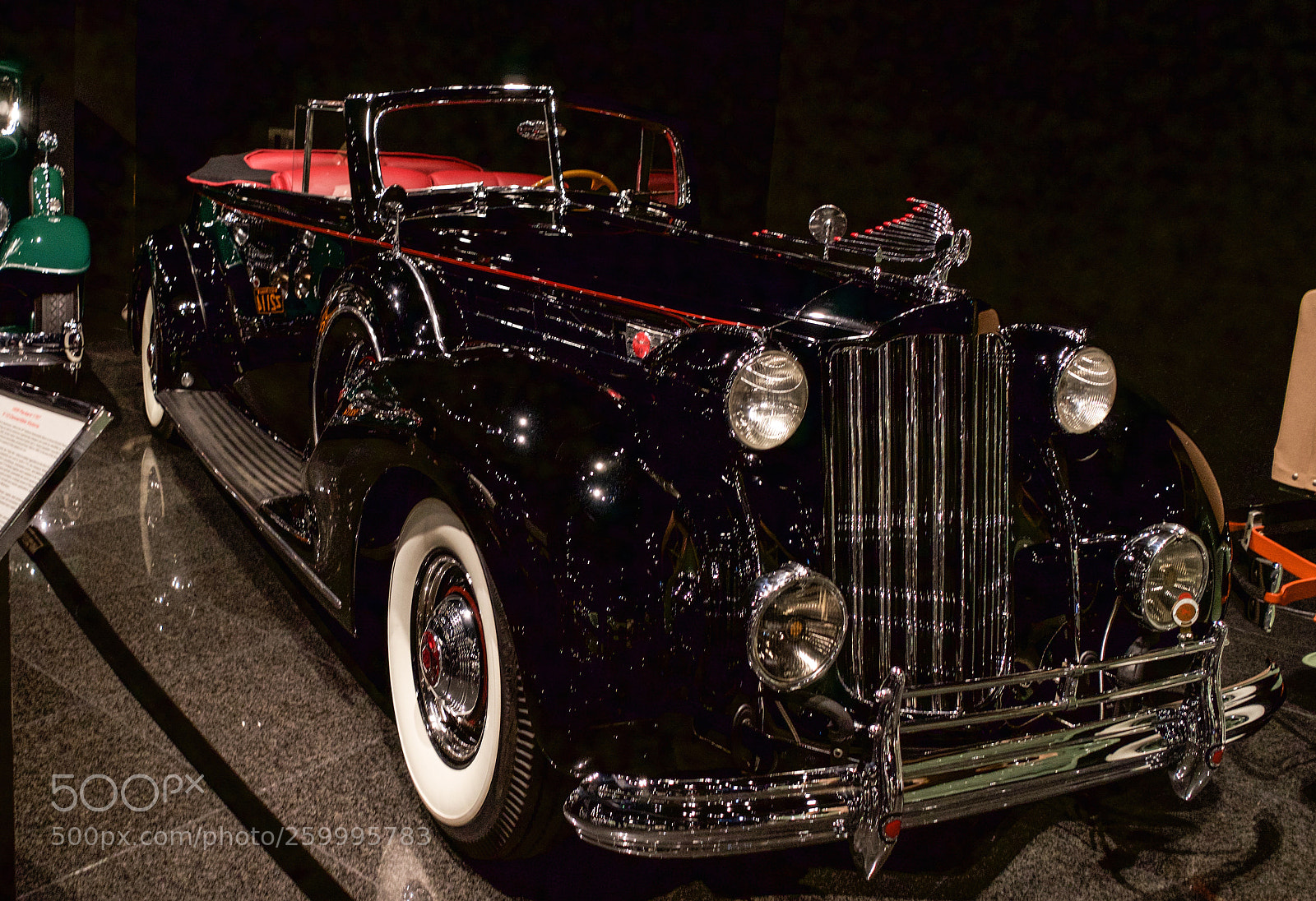 Sony a7 sample photo. 1939 packard 1707 v-12 convertible victoria photography