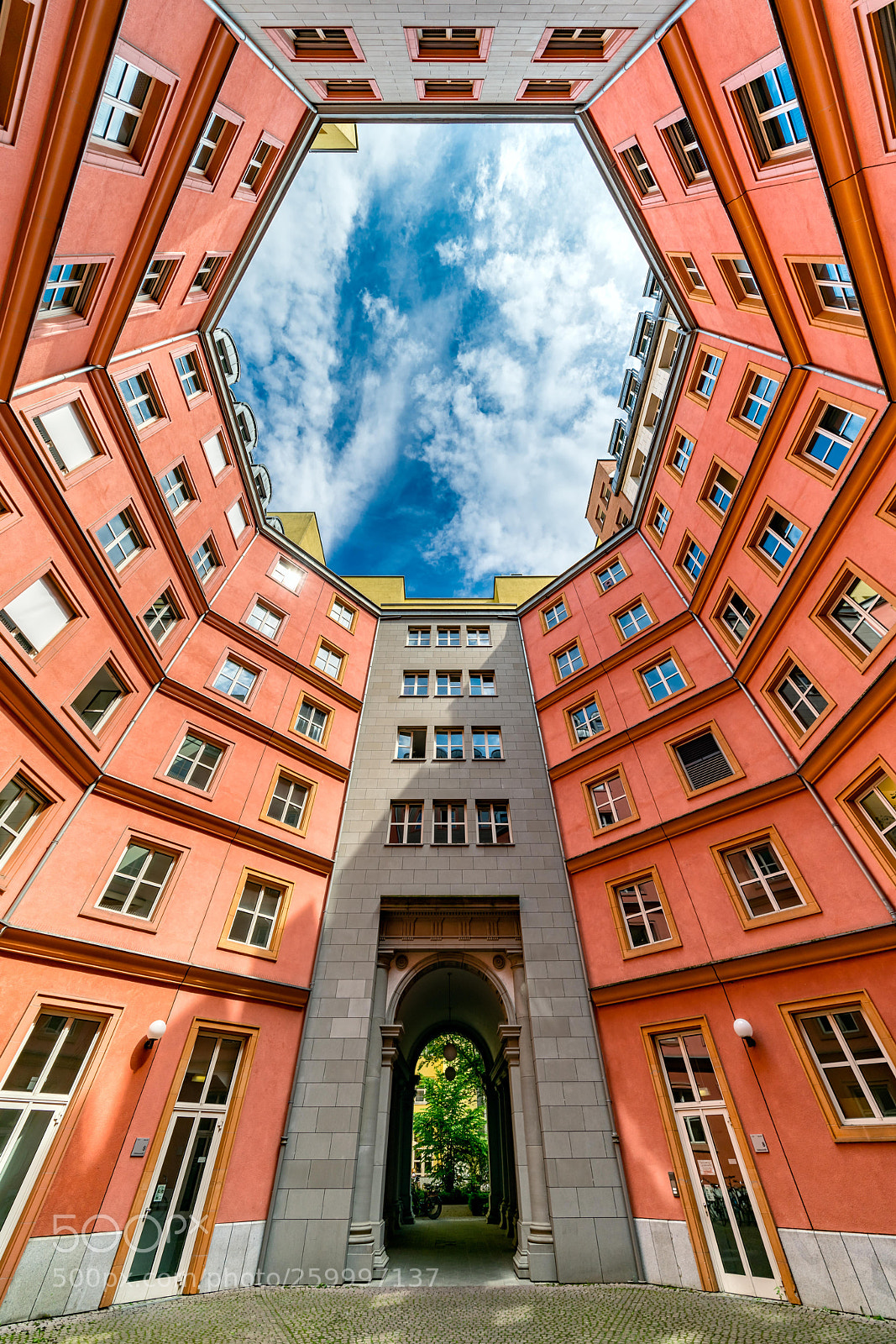Sony a7R II sample photo. Courtyard photography