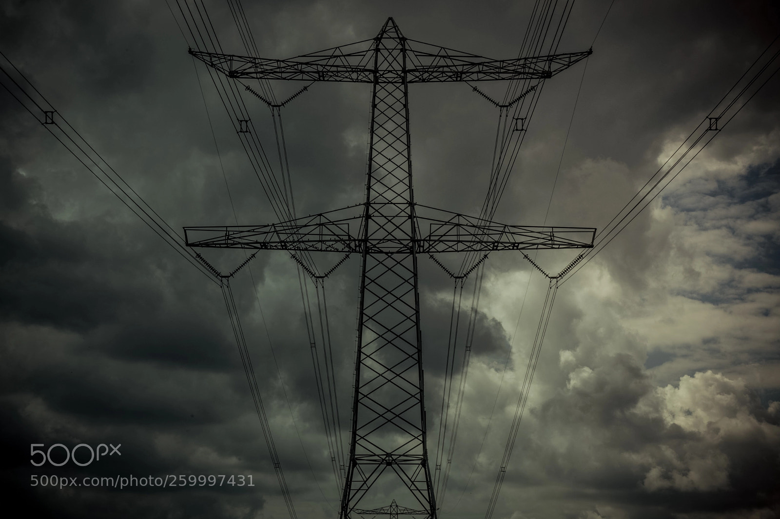 Sony a7 sample photo. Pylon in the storm photography