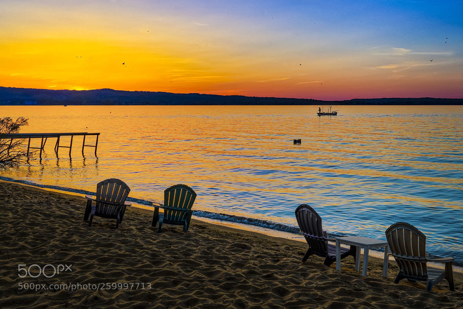 Nikon D850 sample photo. Sunset traverse city with photography