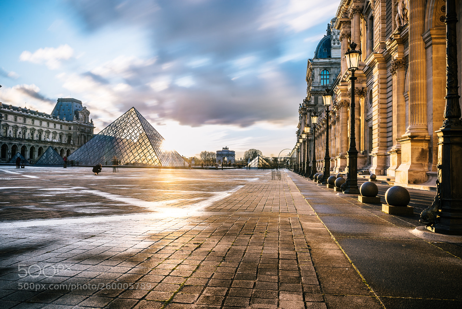 Sony a7R sample photo. Louvre museum, sunset photography