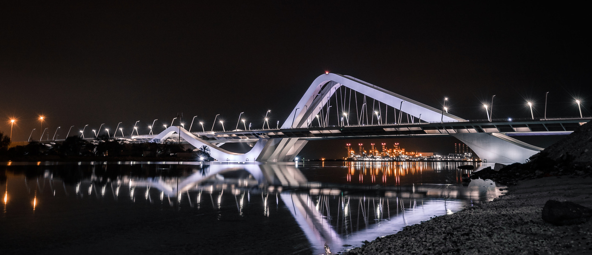 Sony a7S II sample photo. Sheikh zayed bridge photography