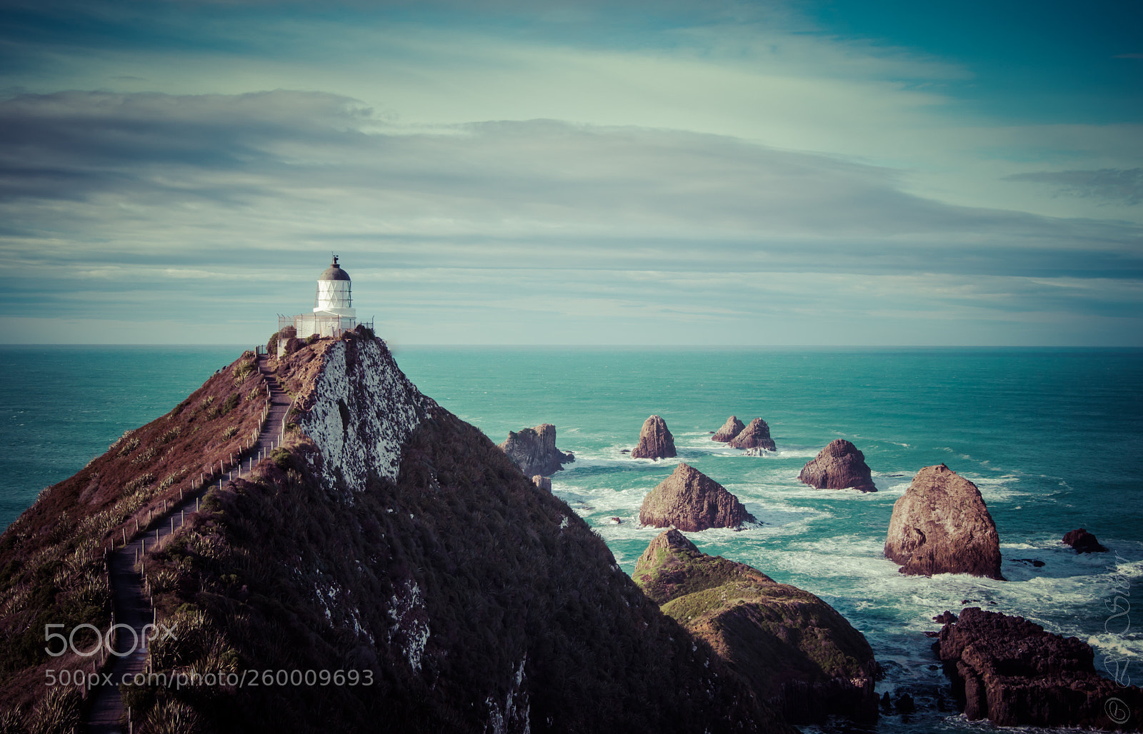 Nikon D3100 sample photo. Nugget point lighthouse photography