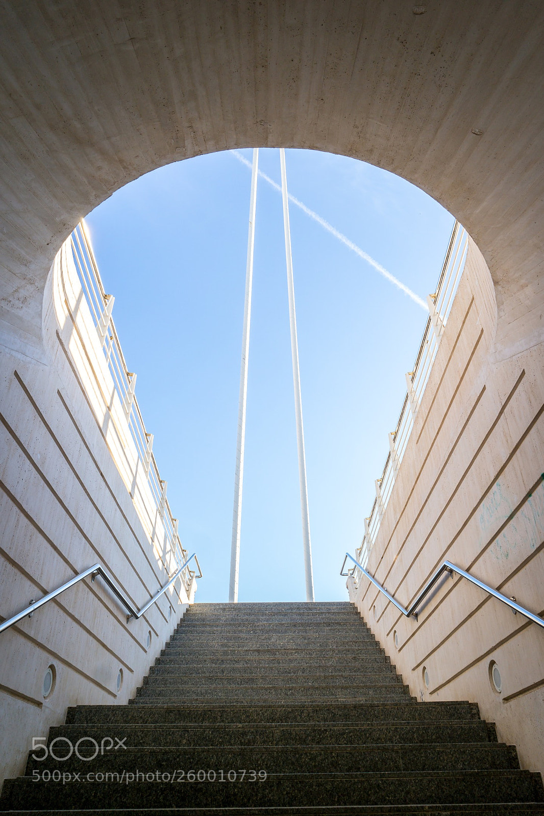 Samsung NX300 sample photo. Sky stairs photography