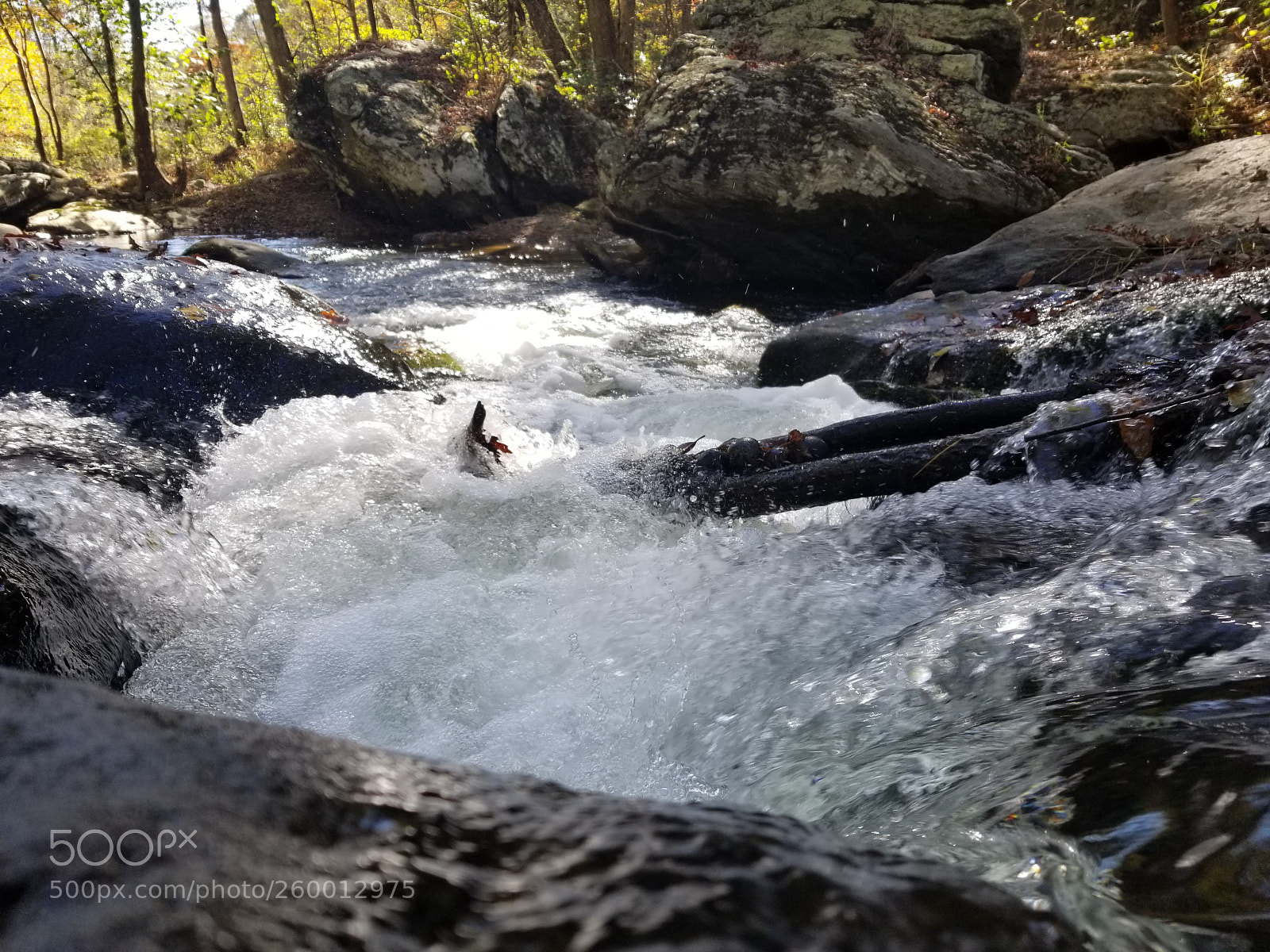 Samsung Galaxy S8 sample photo. Small rapids in stream photography