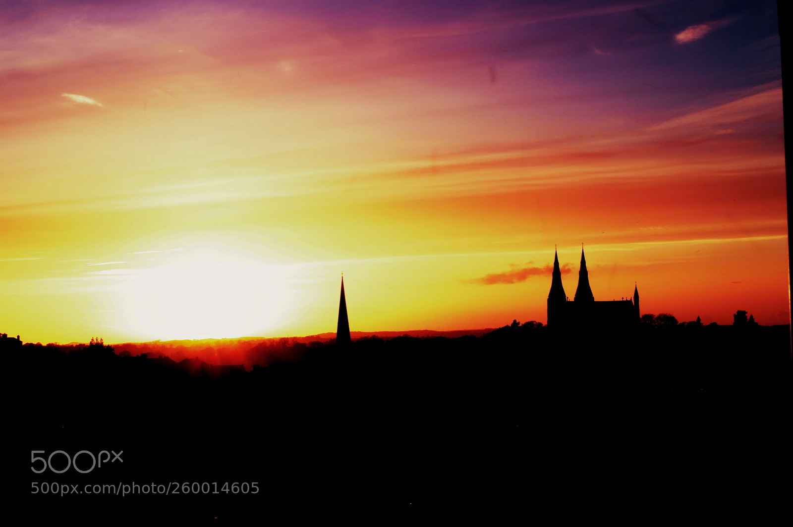 Nikon D3200 sample photo. Armagh sunset photography