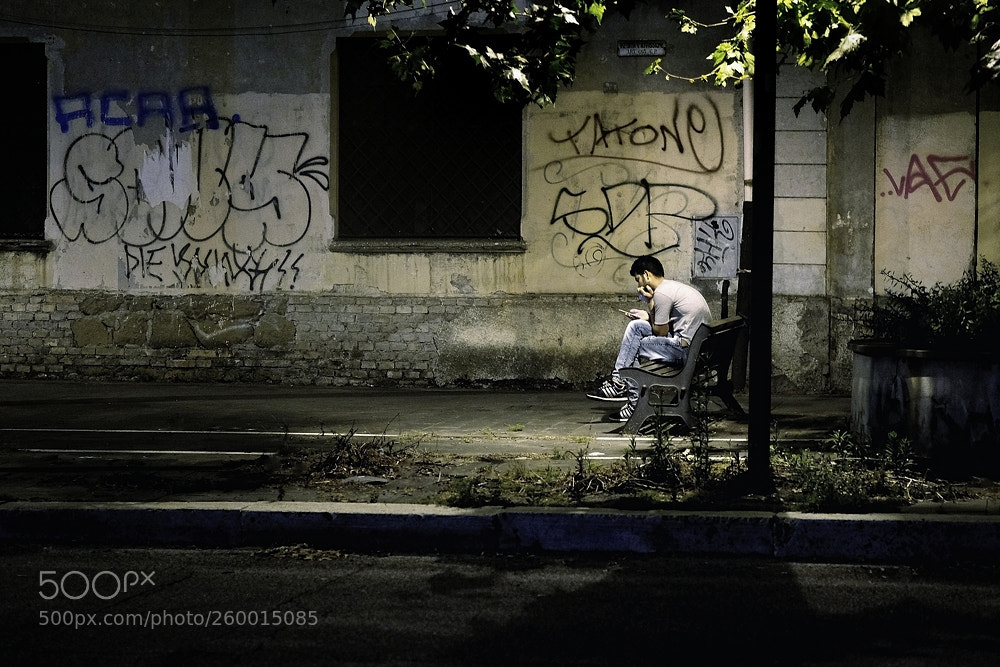 Fujifilm X-T2 sample photo. Loneliness in the digital photography