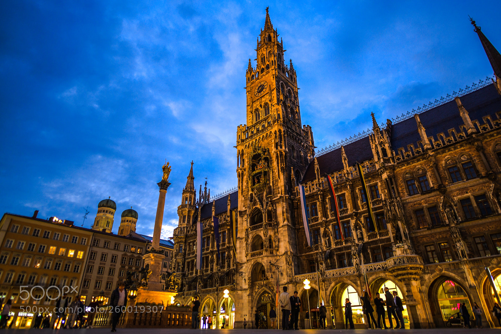 Nikon D850 sample photo. Marienplatz square in munich photography