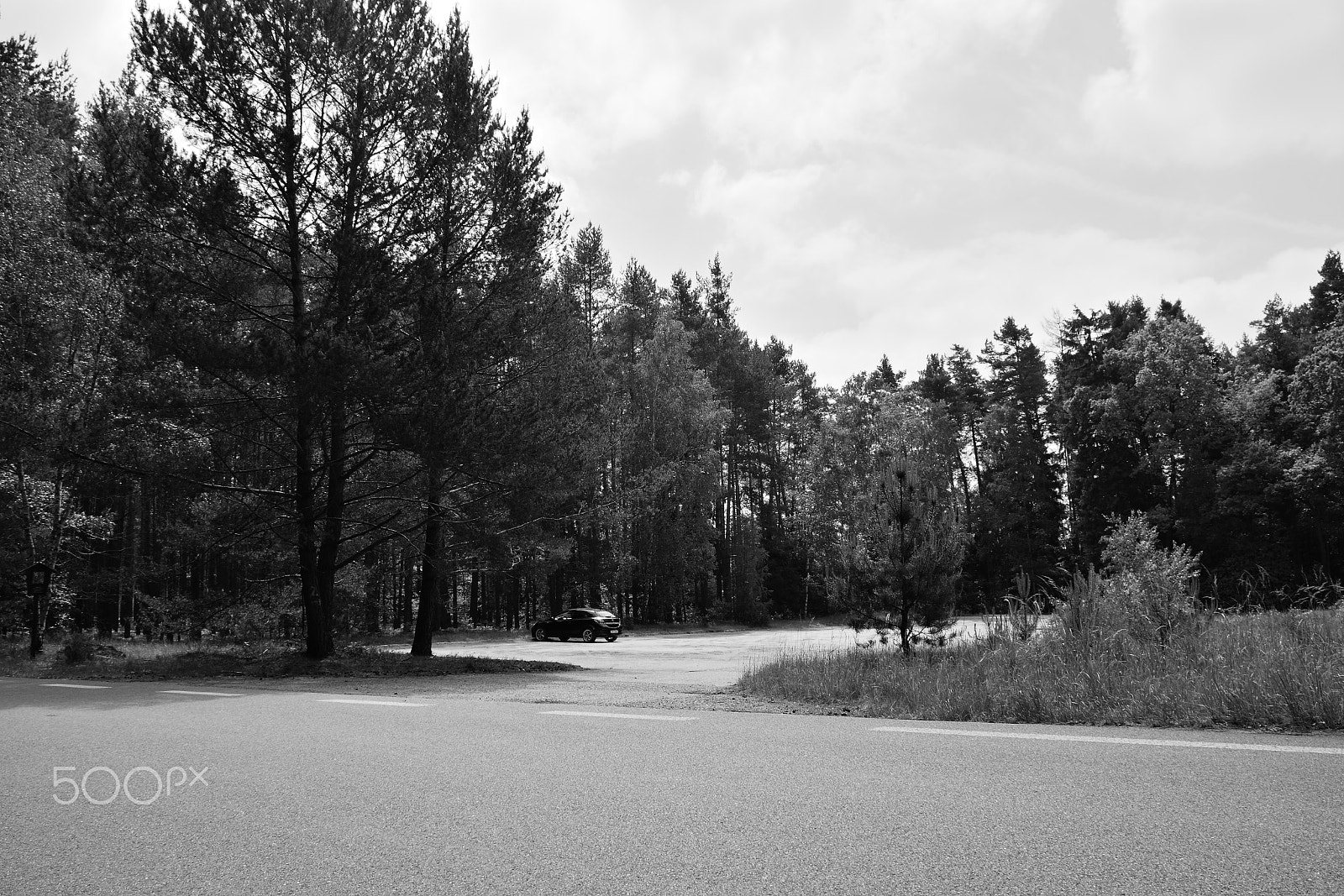 Nikon D5300 sample photo. Stare splavy, czech republic - may 19, 2018: parked car opel astra h on parkling lot for tourist... photography