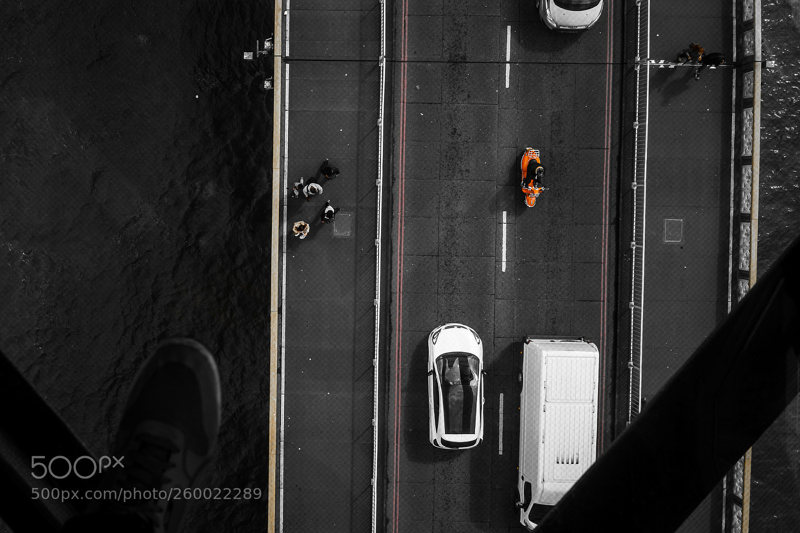 Sony a7 sample photo. Selective color tower bridge photography