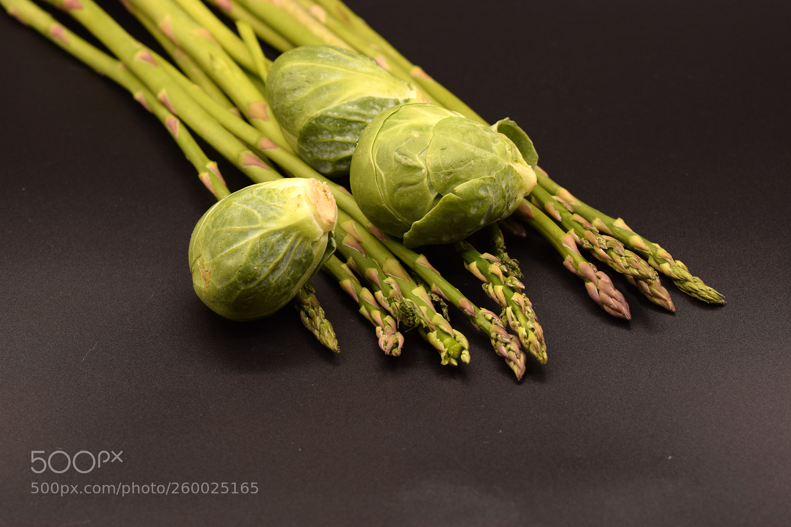 Nikon D5300 sample photo. Asparagus and brussel sprouts photography