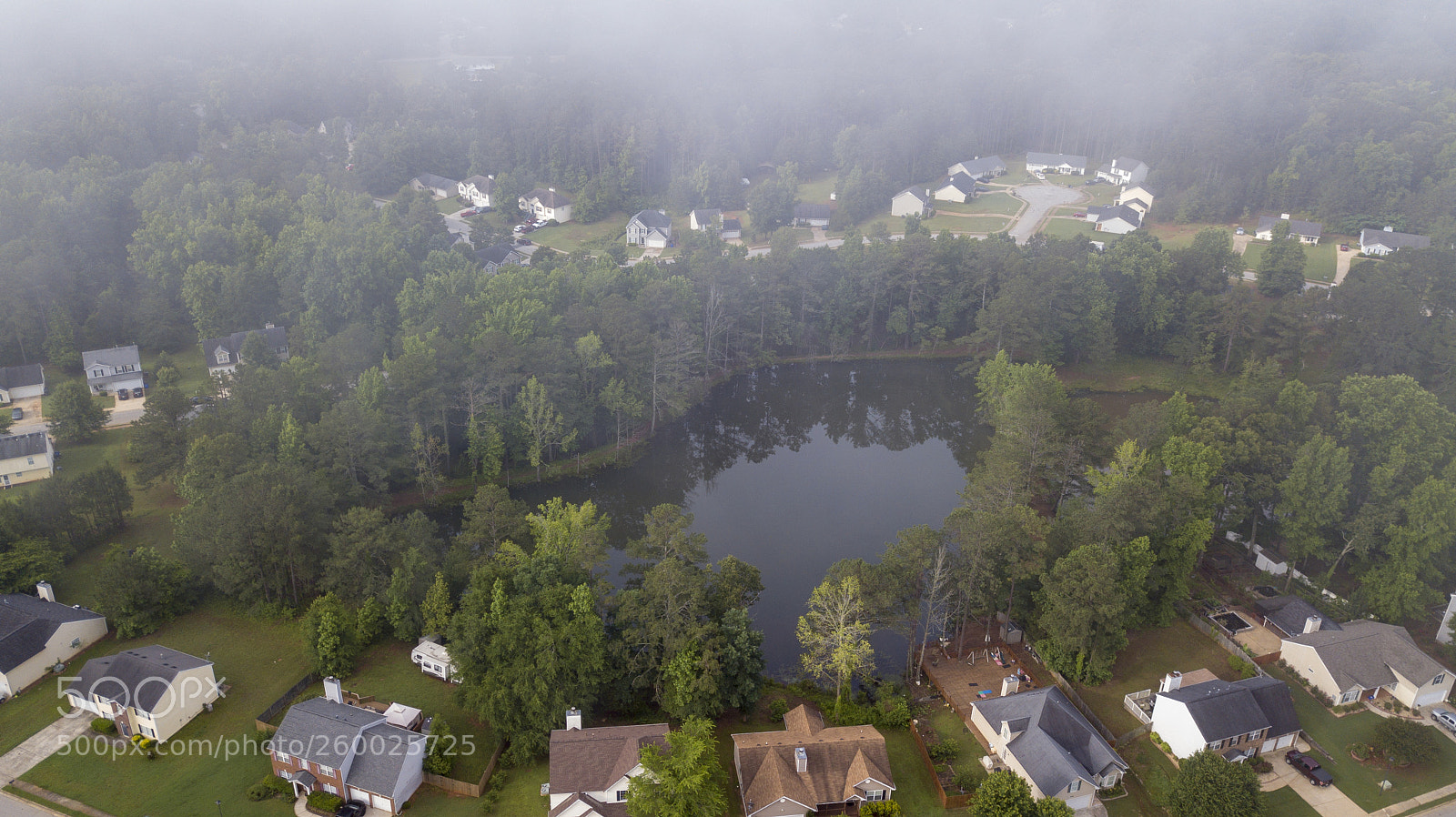 DJI FC220 sample photo. Subdivision overcast day photography
