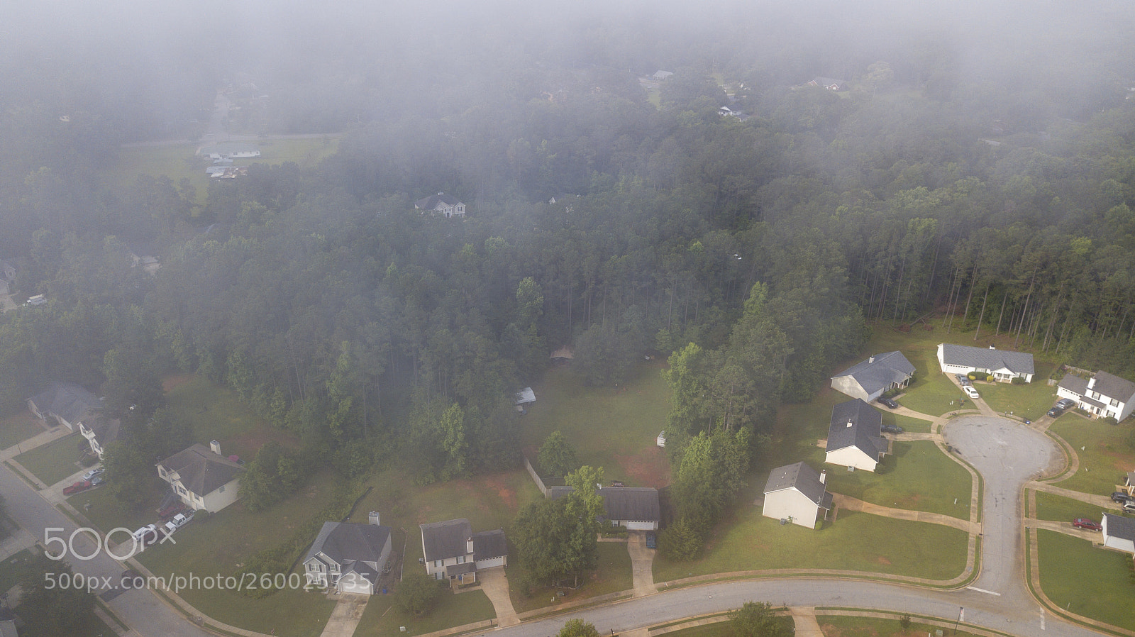 DJI FC220 sample photo. Subdivision overcast day photography