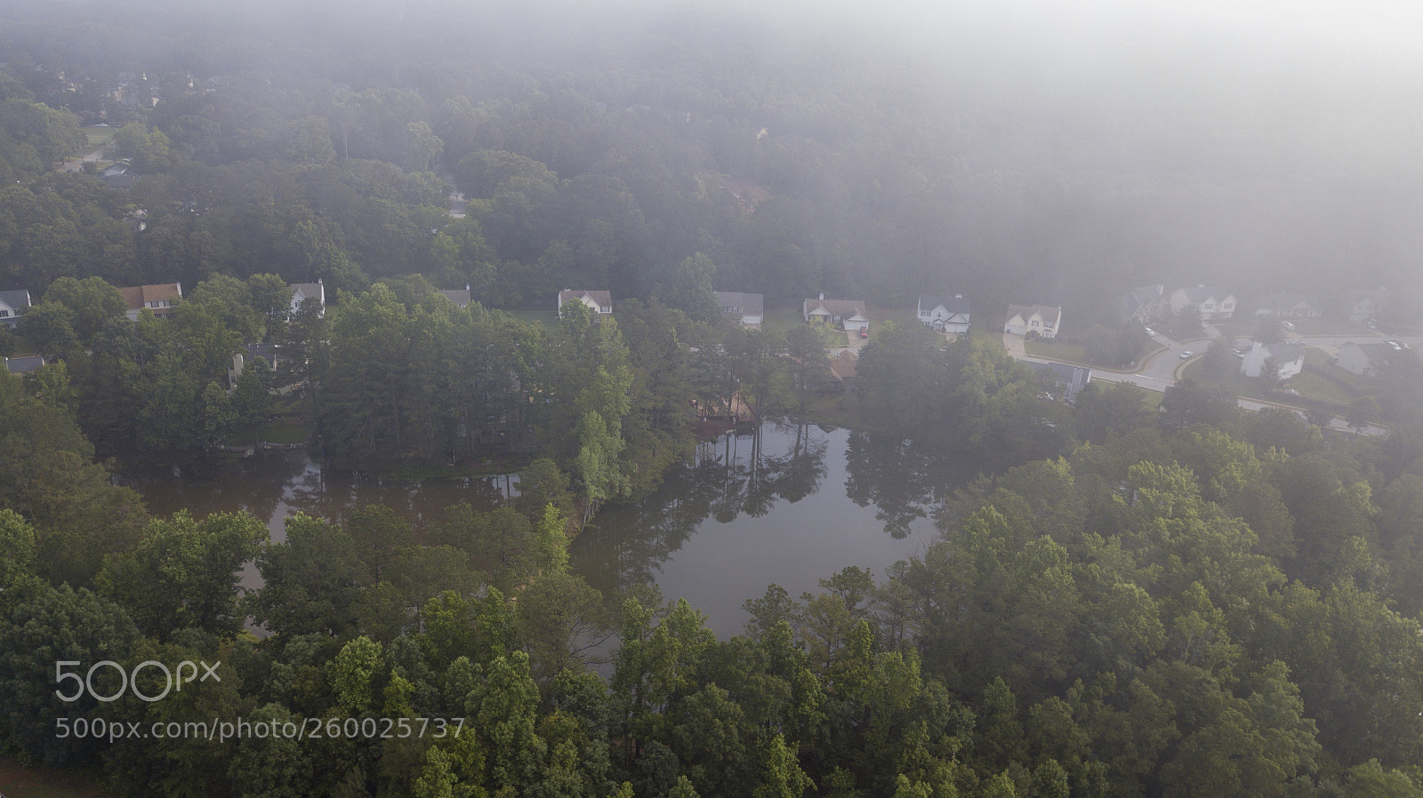 DJI FC220 sample photo. Subdivision overcast day photography