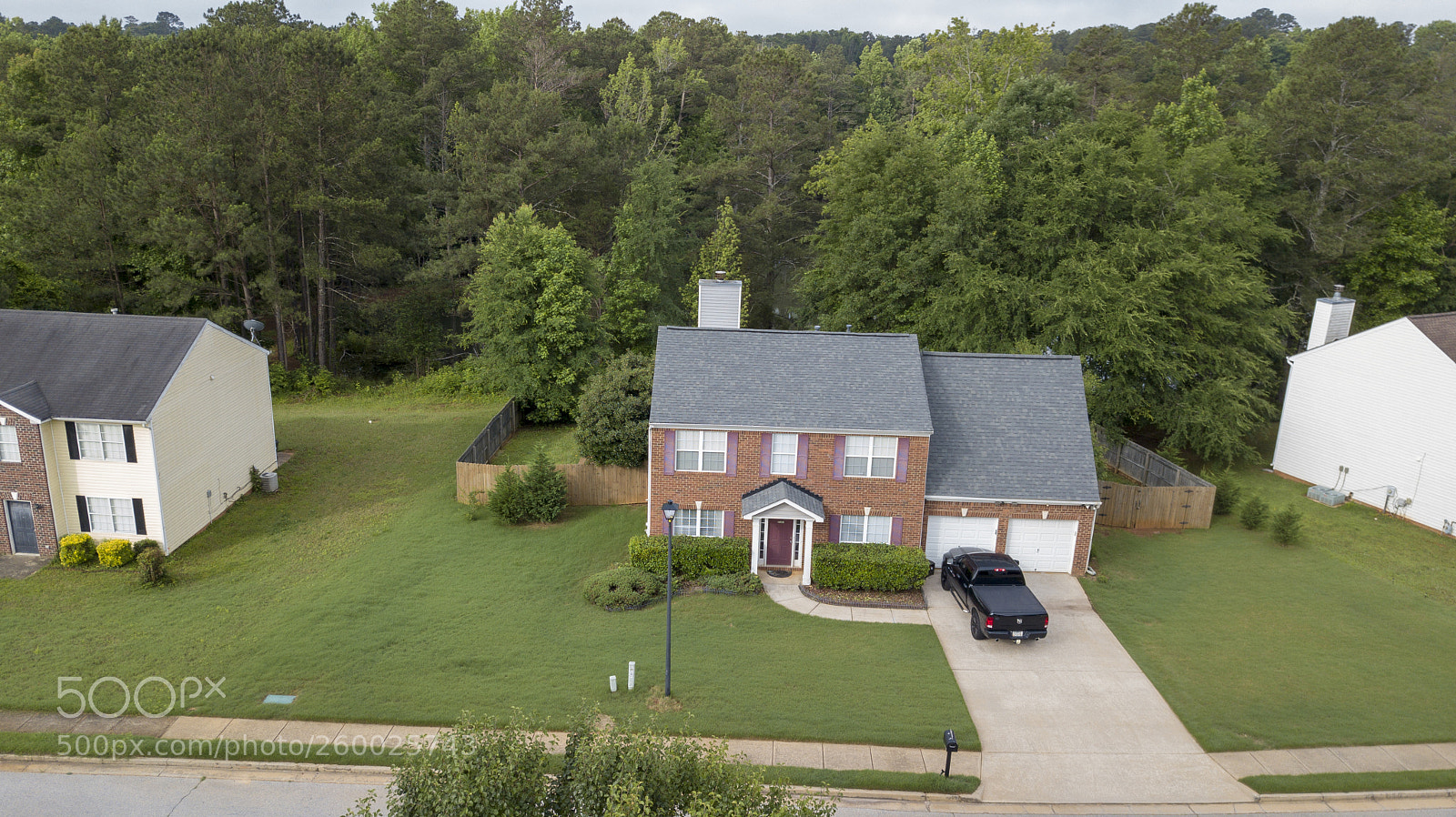 DJI FC220 sample photo. Subdivision overcast day photography