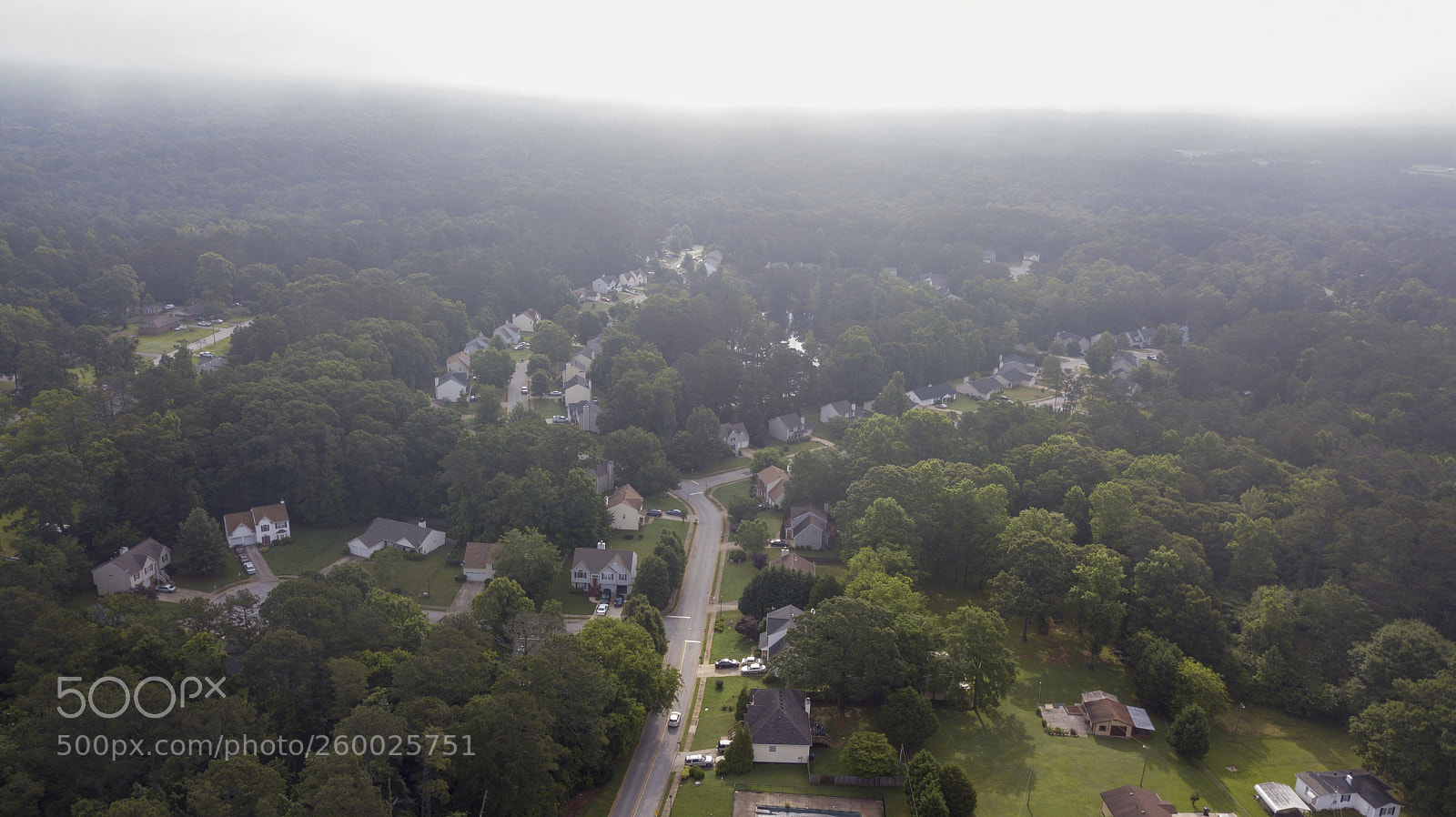 DJI FC220 sample photo. Subdivision overcast day photography