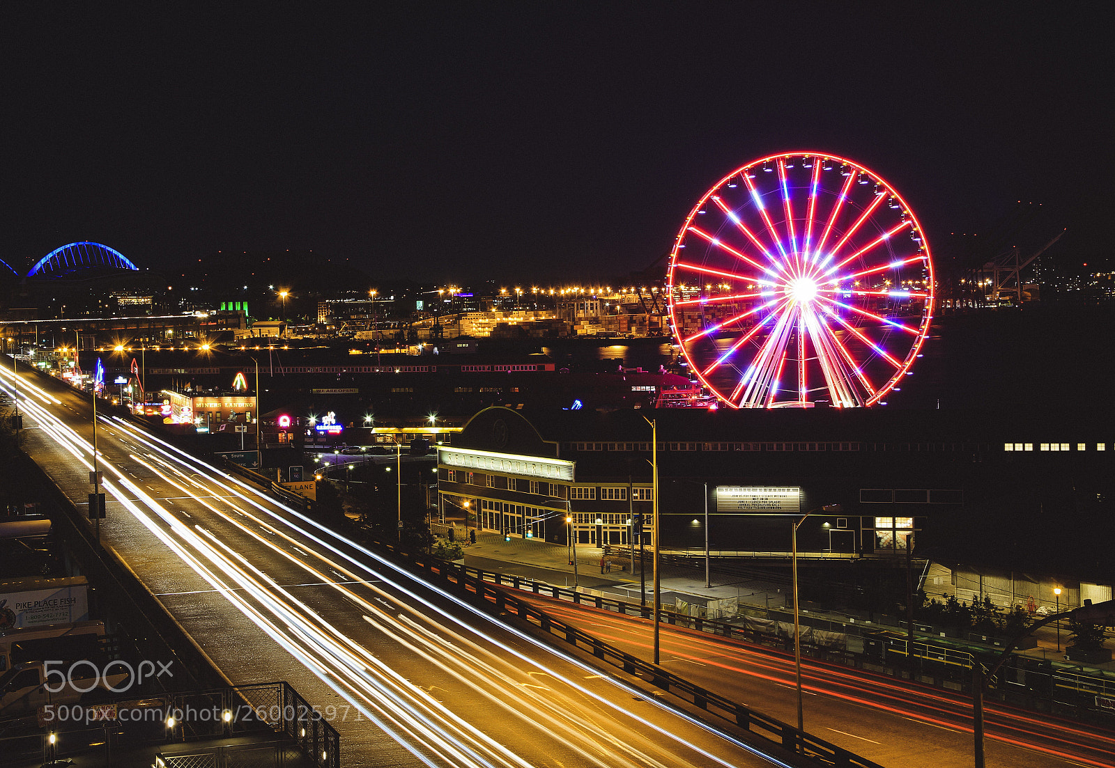 Canon EOS 60D sample photo. Seattle night photography