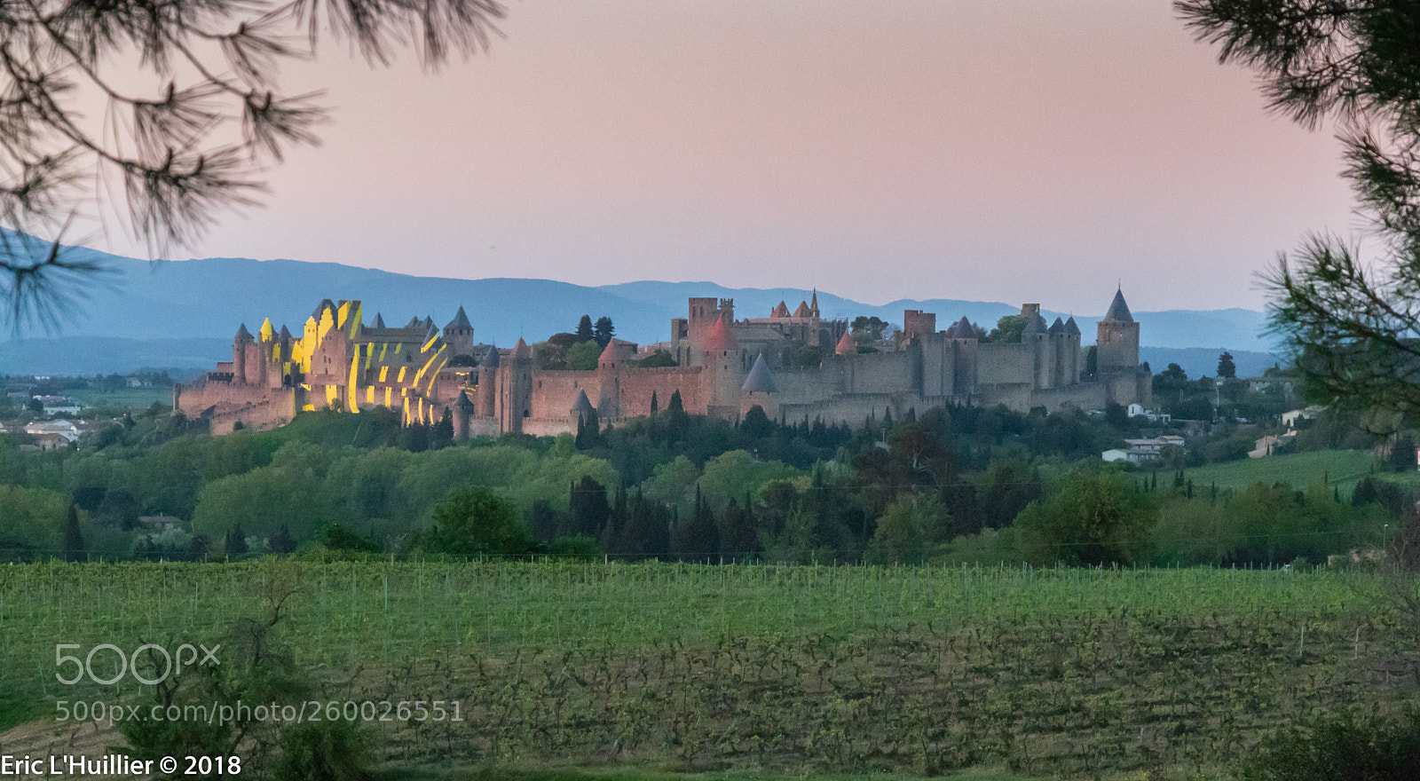 Canon EOS 80D sample photo. Carcassonne at sunset photography