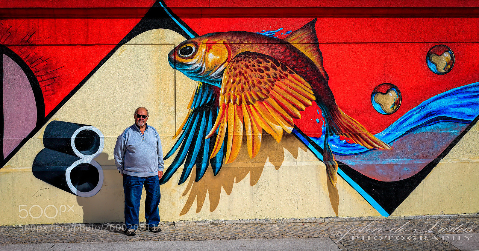 Canon EOS 5D Mark II sample photo. Ken & the mural photography