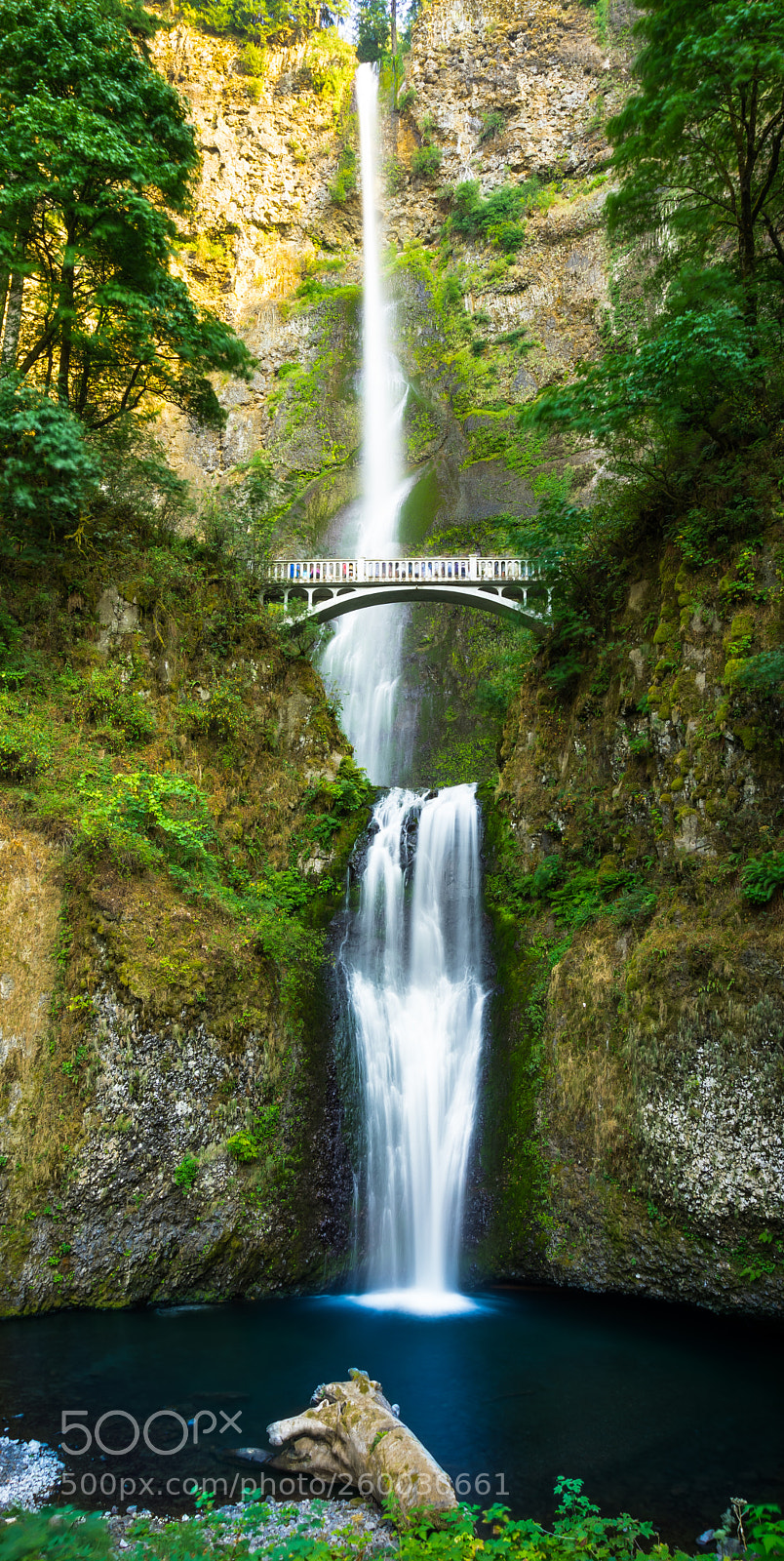 Sony a6000 sample photo. Multnomah falls photography