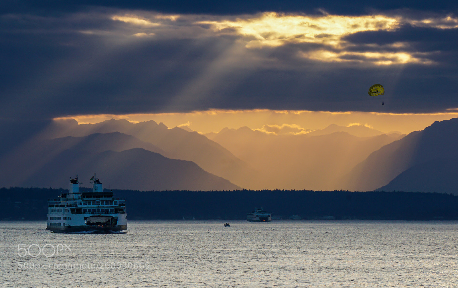 Sony a6000 sample photo. Seattle sunset photography
