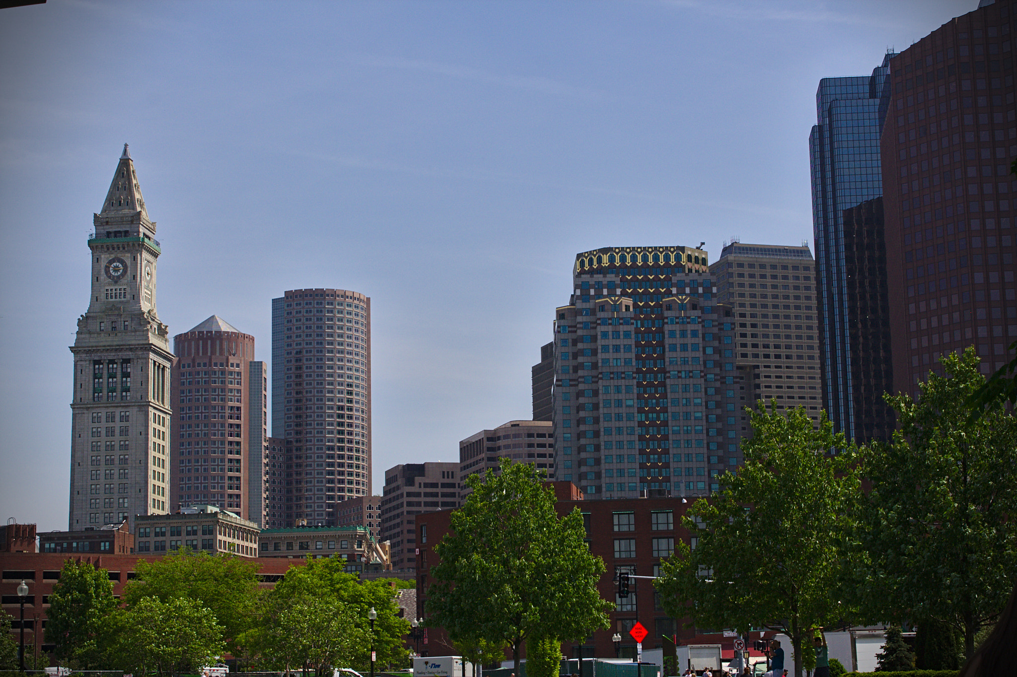 Canon EOS 1000D (EOS Digital Rebel XS / EOS Kiss F) sample photo. Boston skyline photography