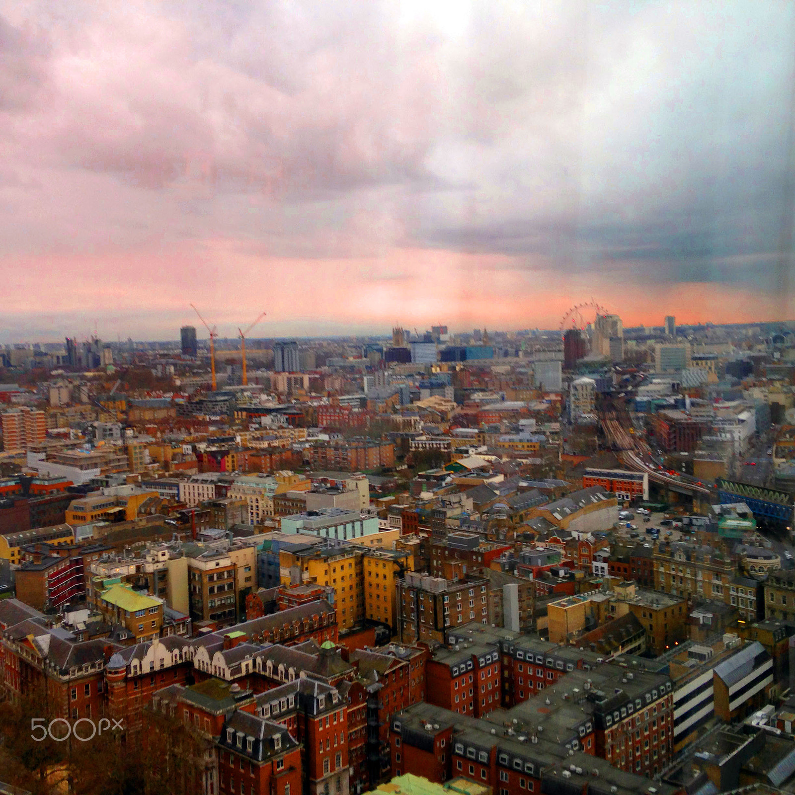 Apple iPhone 5c sample photo. London from on up high photography