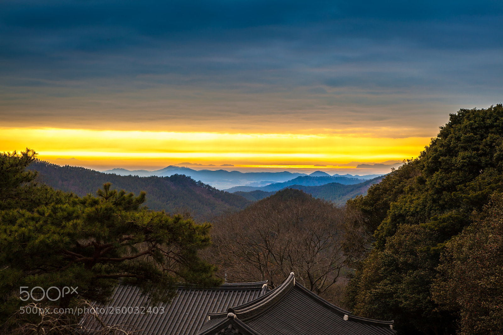 Canon EOS 5D Mark II sample photo. Suset over islands photography