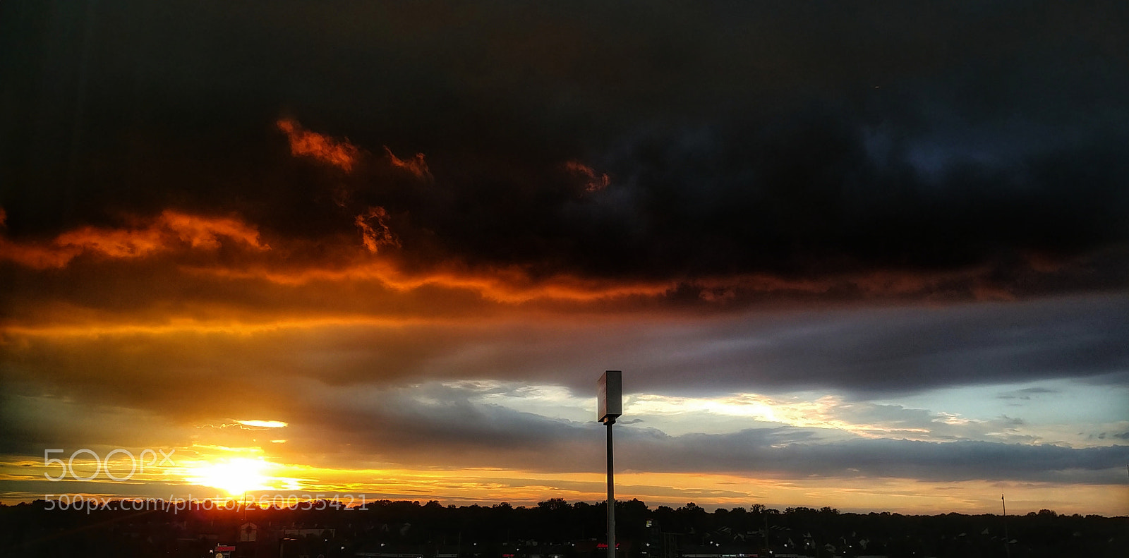 LG G6 sample photo. Midwest sunset st. louis photography
