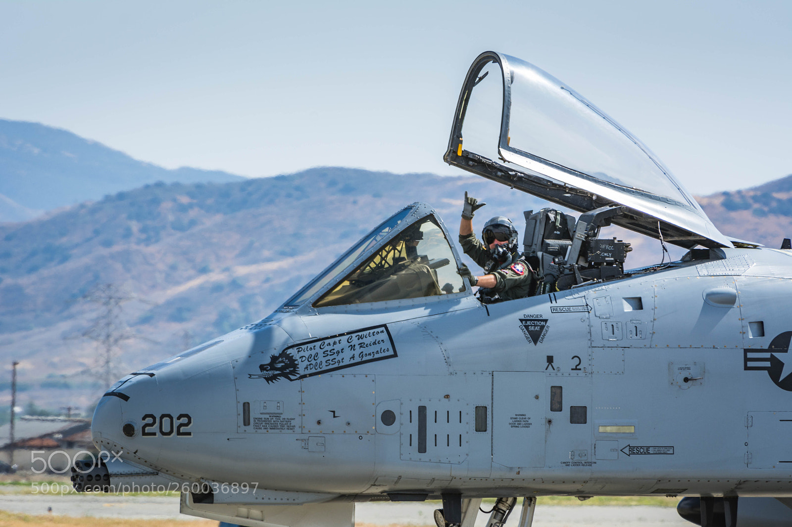 Nikon D7100 sample photo. A-10 pilot photography